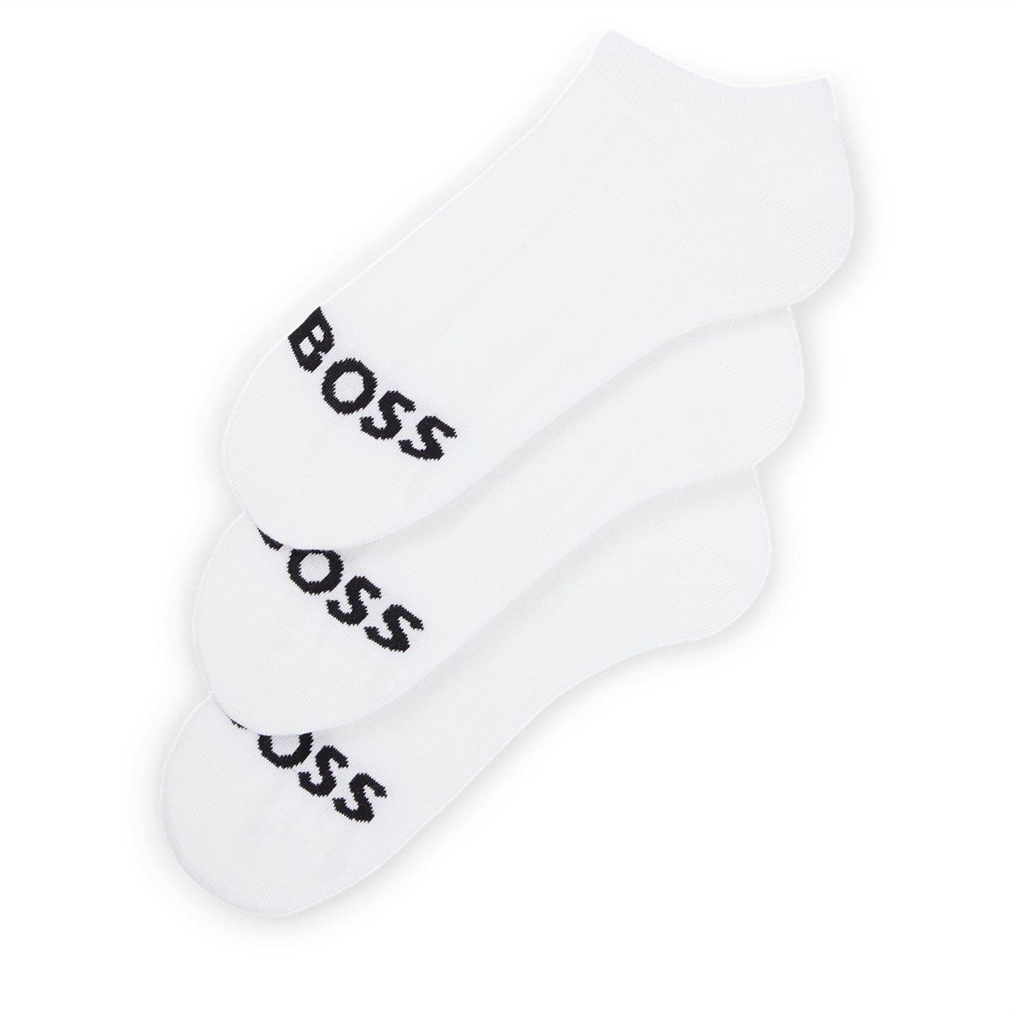 White - Boss - 3 Pack Trainer Socks - 2