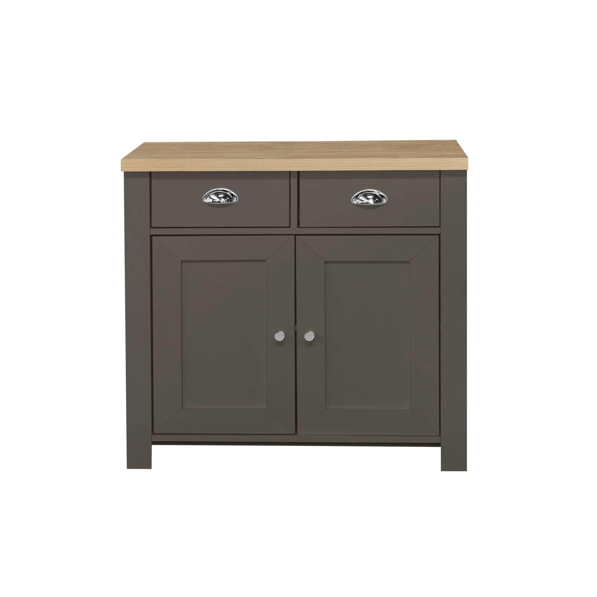 Grey - Birlea - Highgate 2 Door 2 Drawer Sideboard - 5