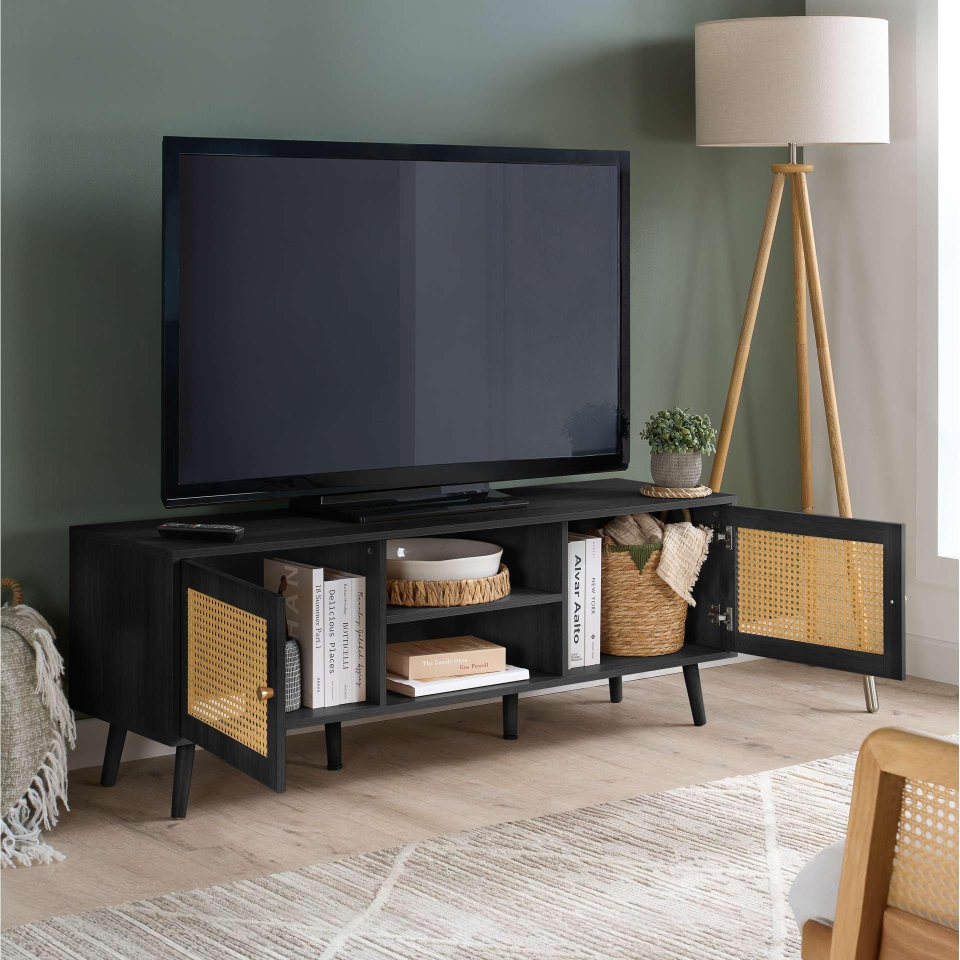 Black - Birlea - Croxley Large TV Unit - 2