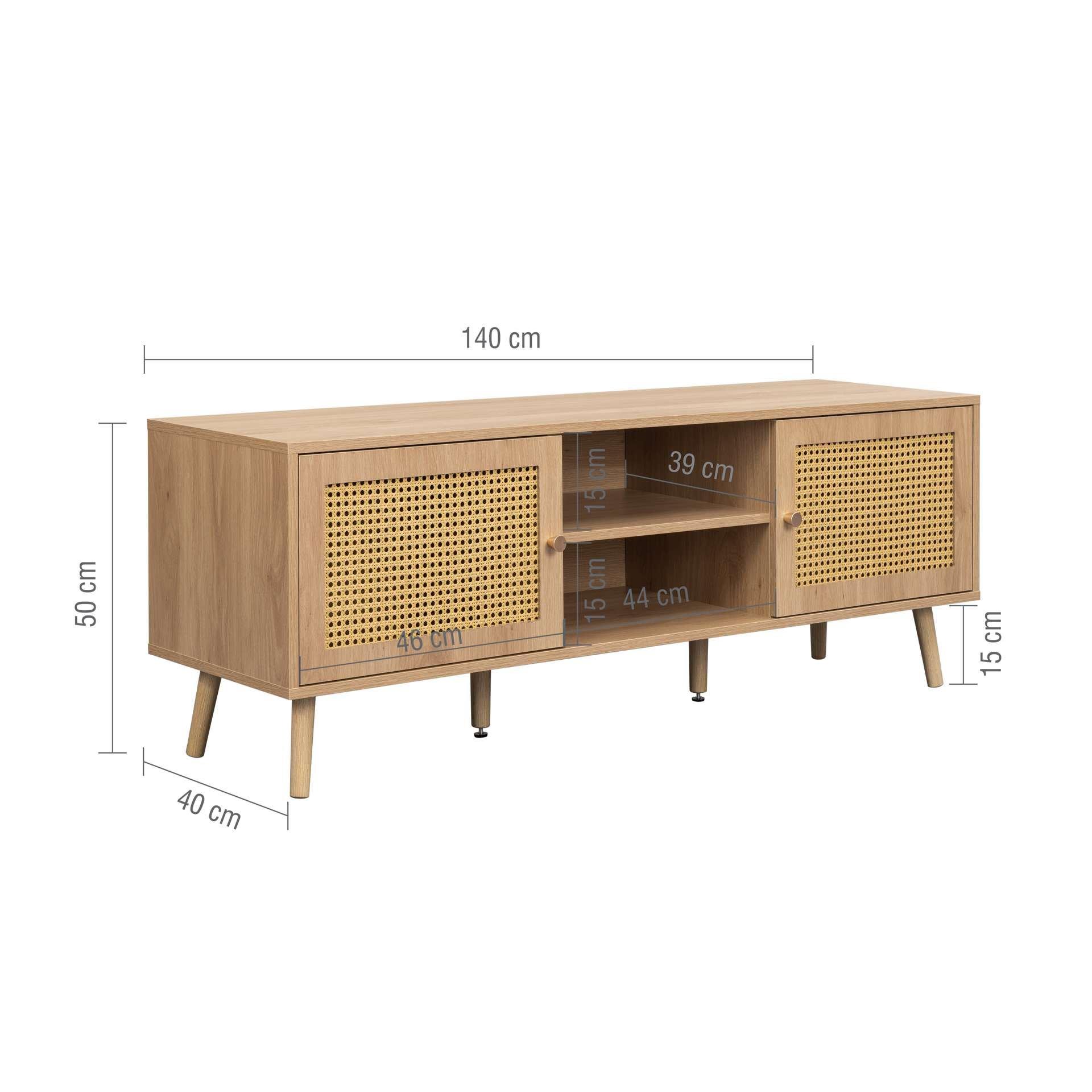 Brown - Birlea - Croxley Large TV Unit - 13
