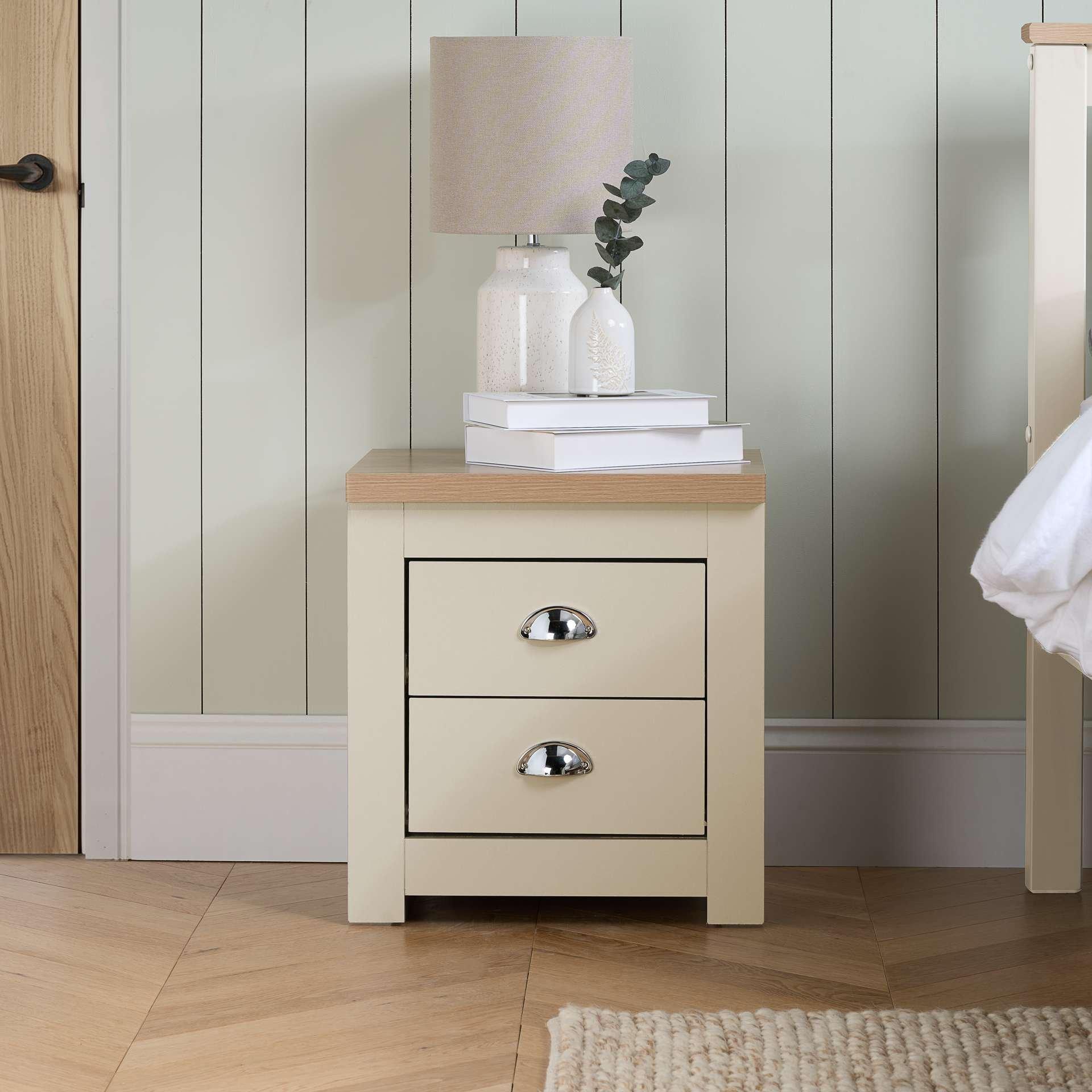 White - Birlea - Highgate 2 Drawer Bedside - 1