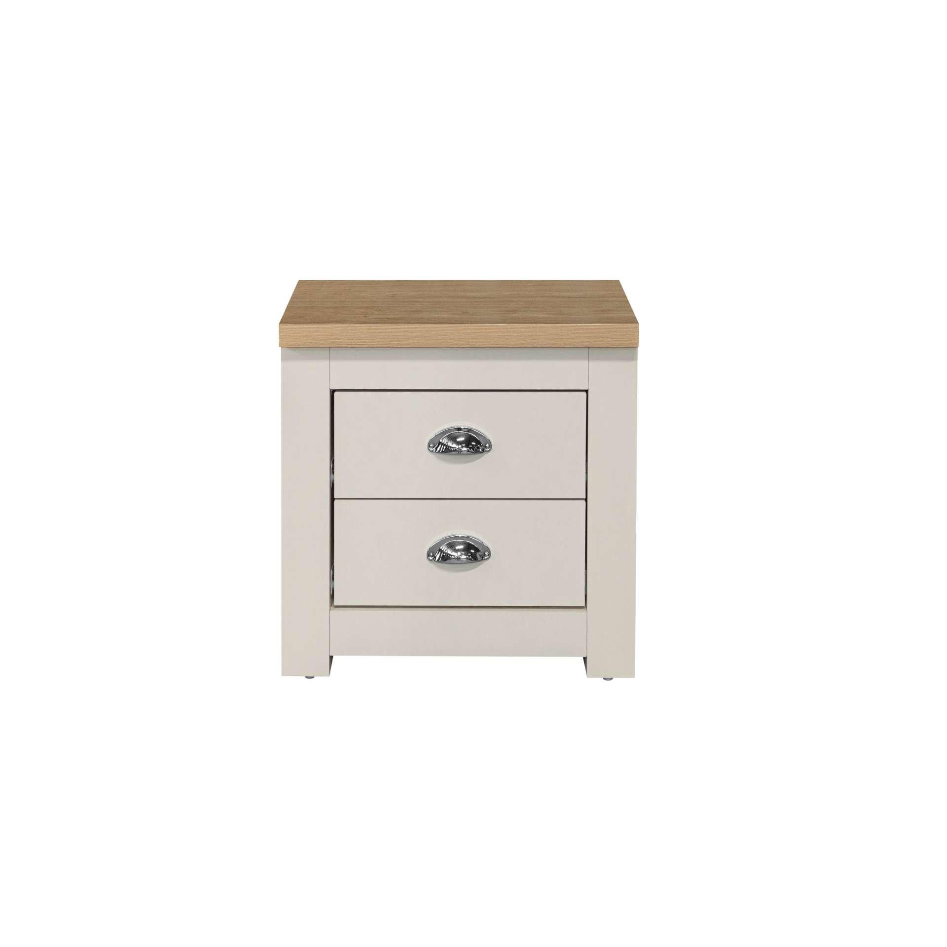 White - Birlea - Highgate 2 Drawer Bedside - 4