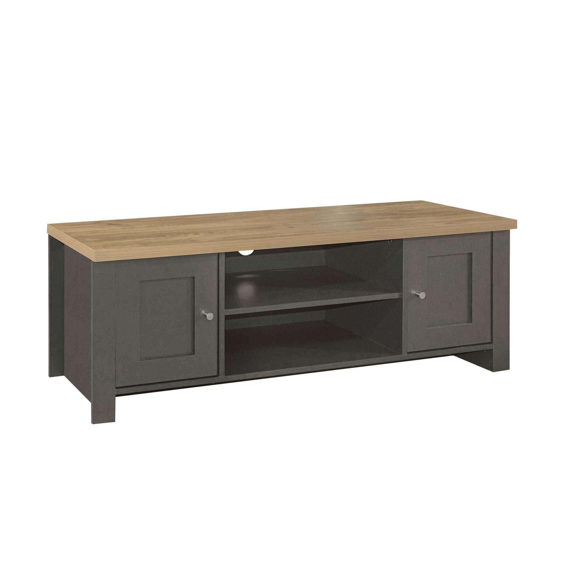 Grey - Birlea - Highgate Large TV Unit - 5