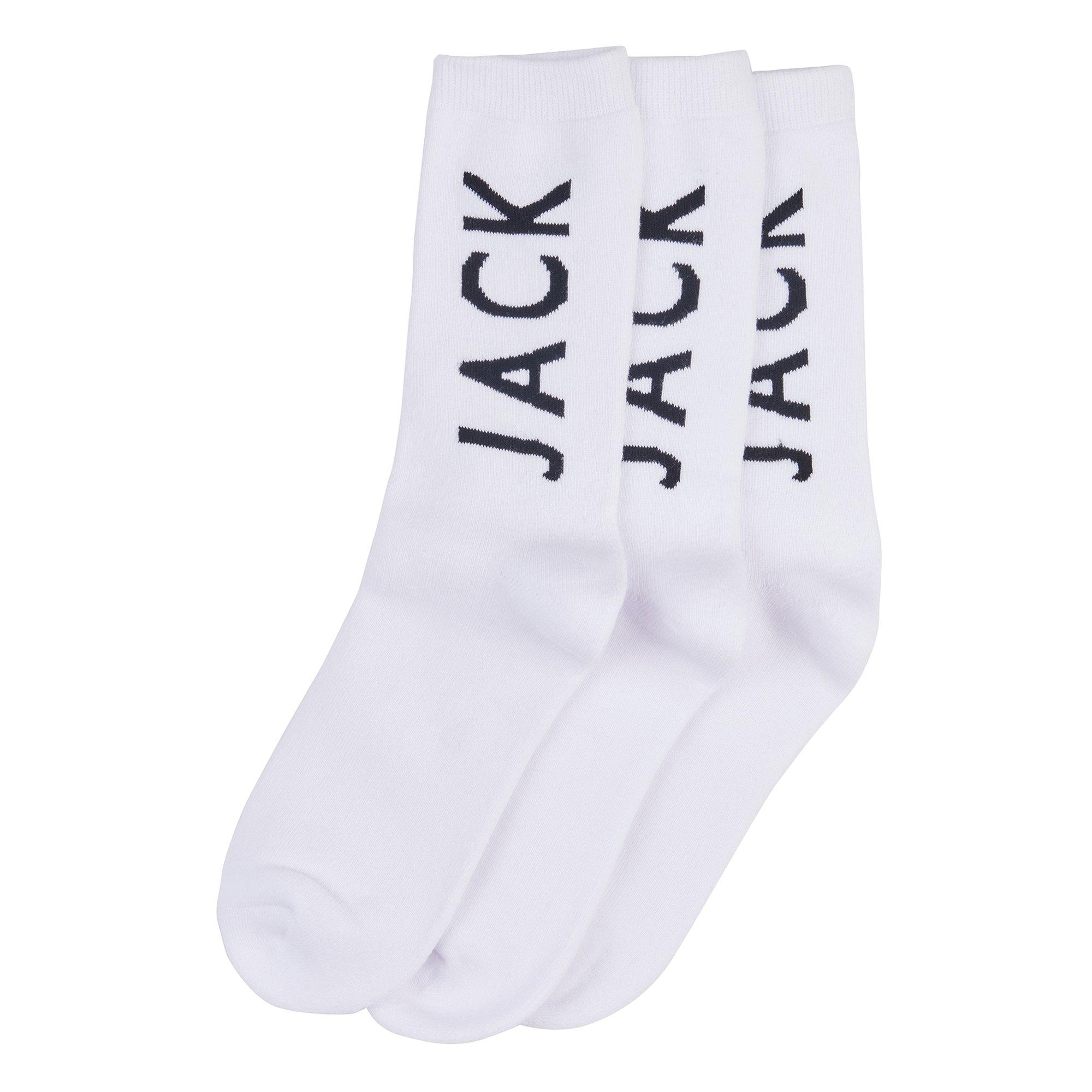 Bianco brillante - Jack Wills - 3-Pack Crew Socks - 2
