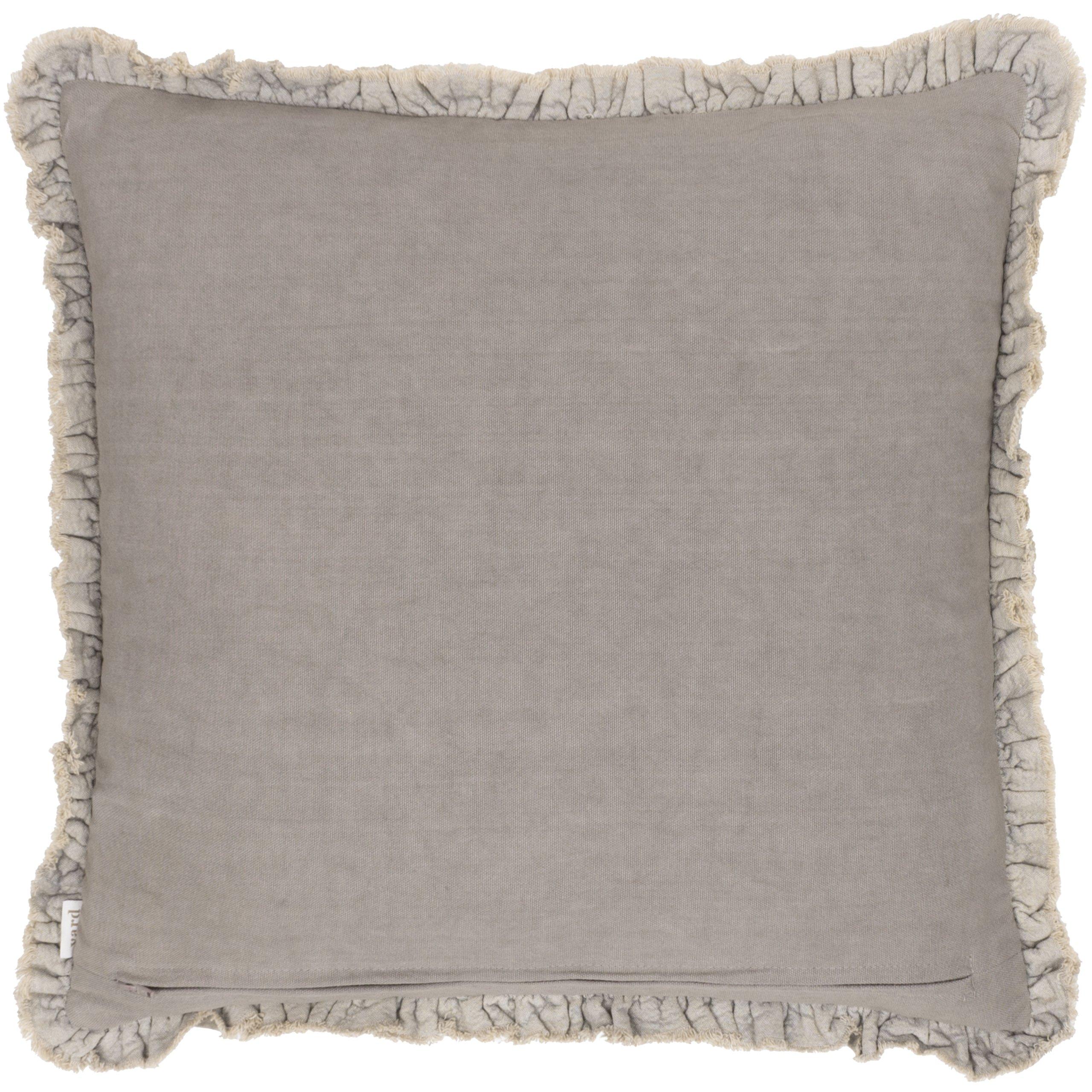 Taupe - Yard - Bertie Cotton Velvet Feather Filled Cushion - 4