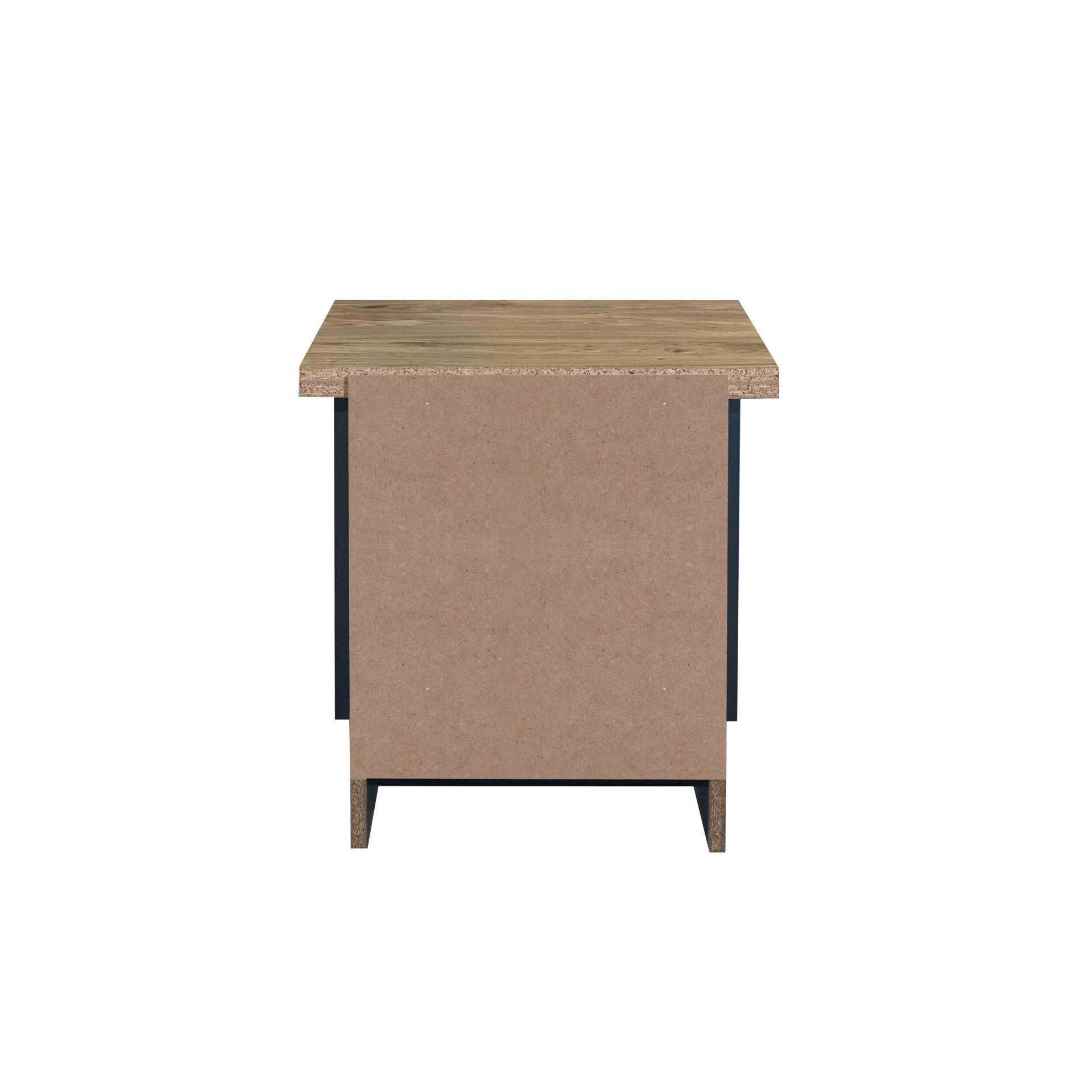 Blue - Birlea - Highgate 2 Drawer Bedside - 5