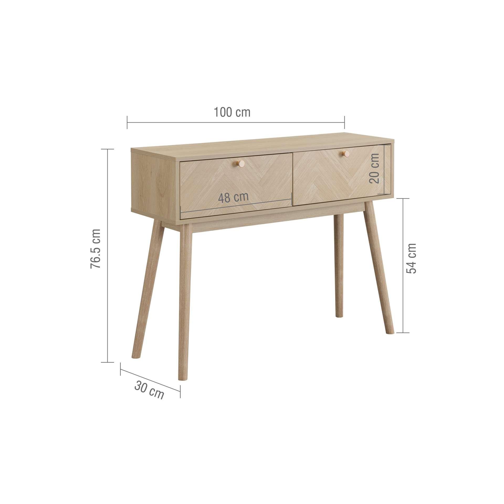 Brown - Birlea - Herringford Console Table - 9