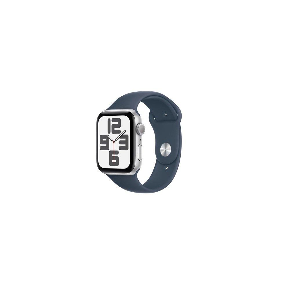 Blue - Apple - Watch SE GPS 44mm Aluminium Case Sport Band M/L - 1