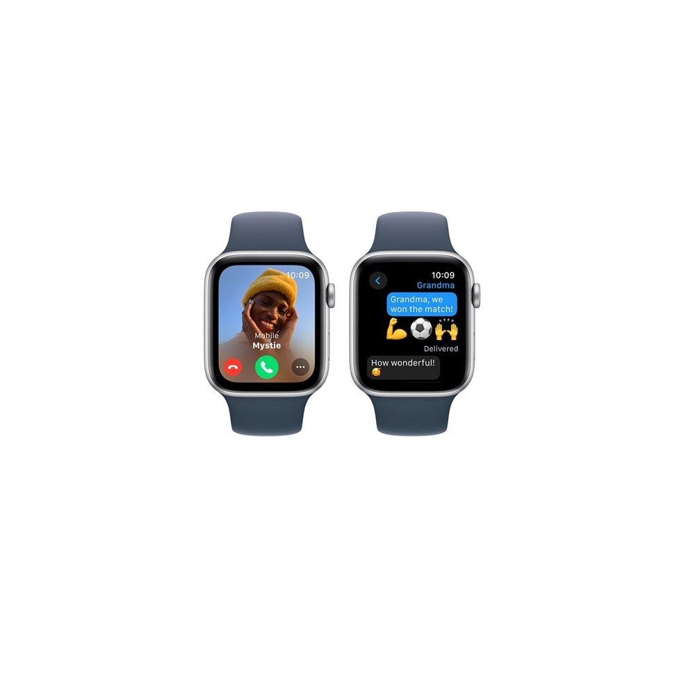 Blue - Apple - Watch SE GPS 44mm Aluminium Case Sport Band M/L - 4