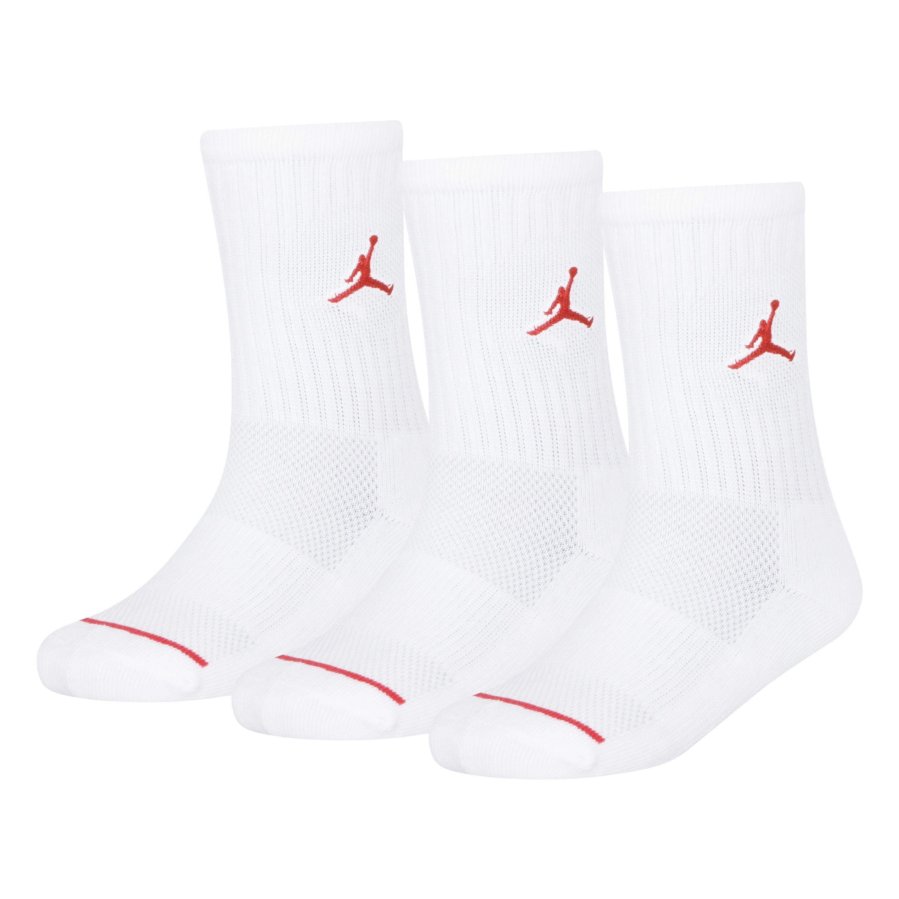 Wit - Air Jordan - 3 Pack Crew Socks Children's - 1