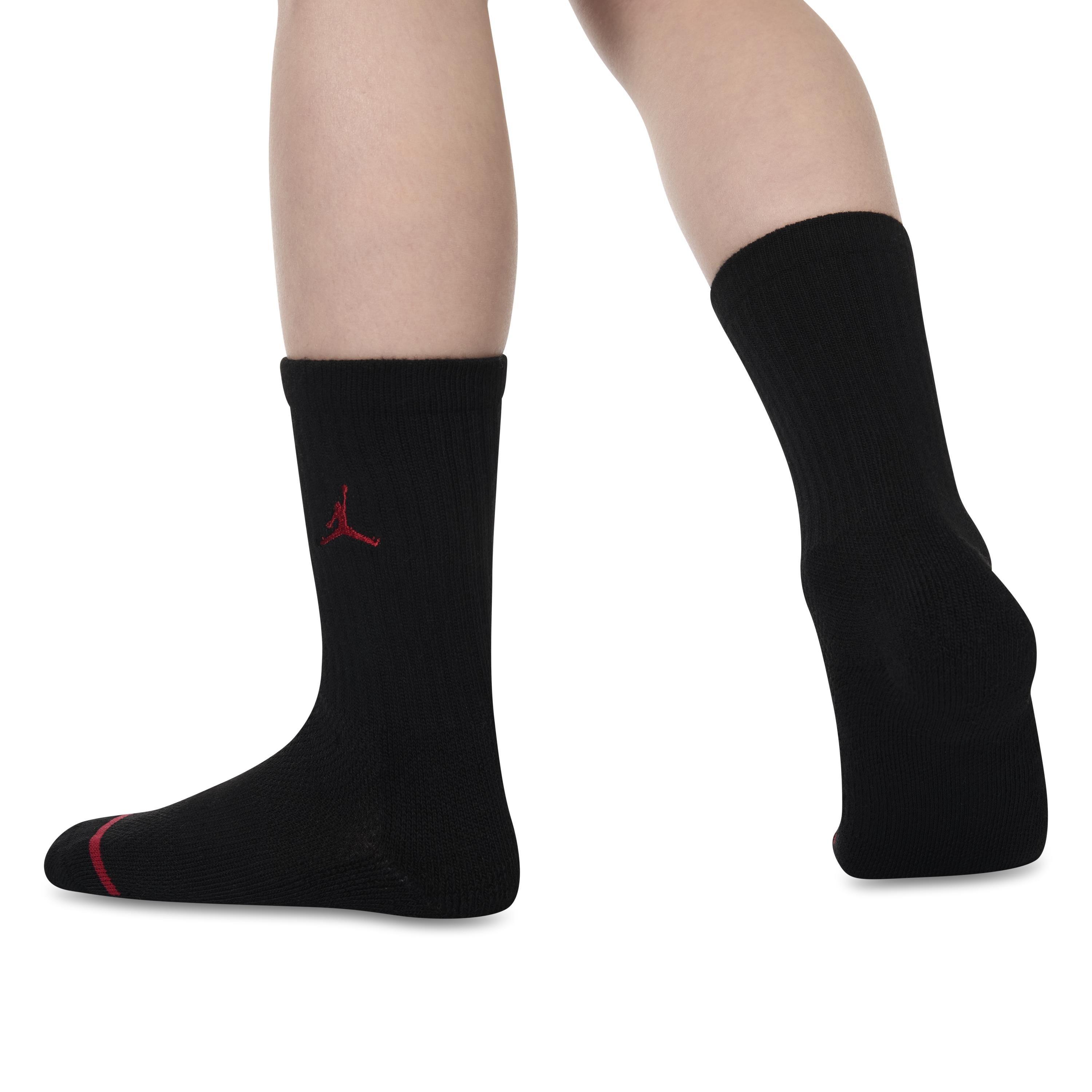 Gym Red - Air Jordan - 3 Pack Crew Socks Children's - 4