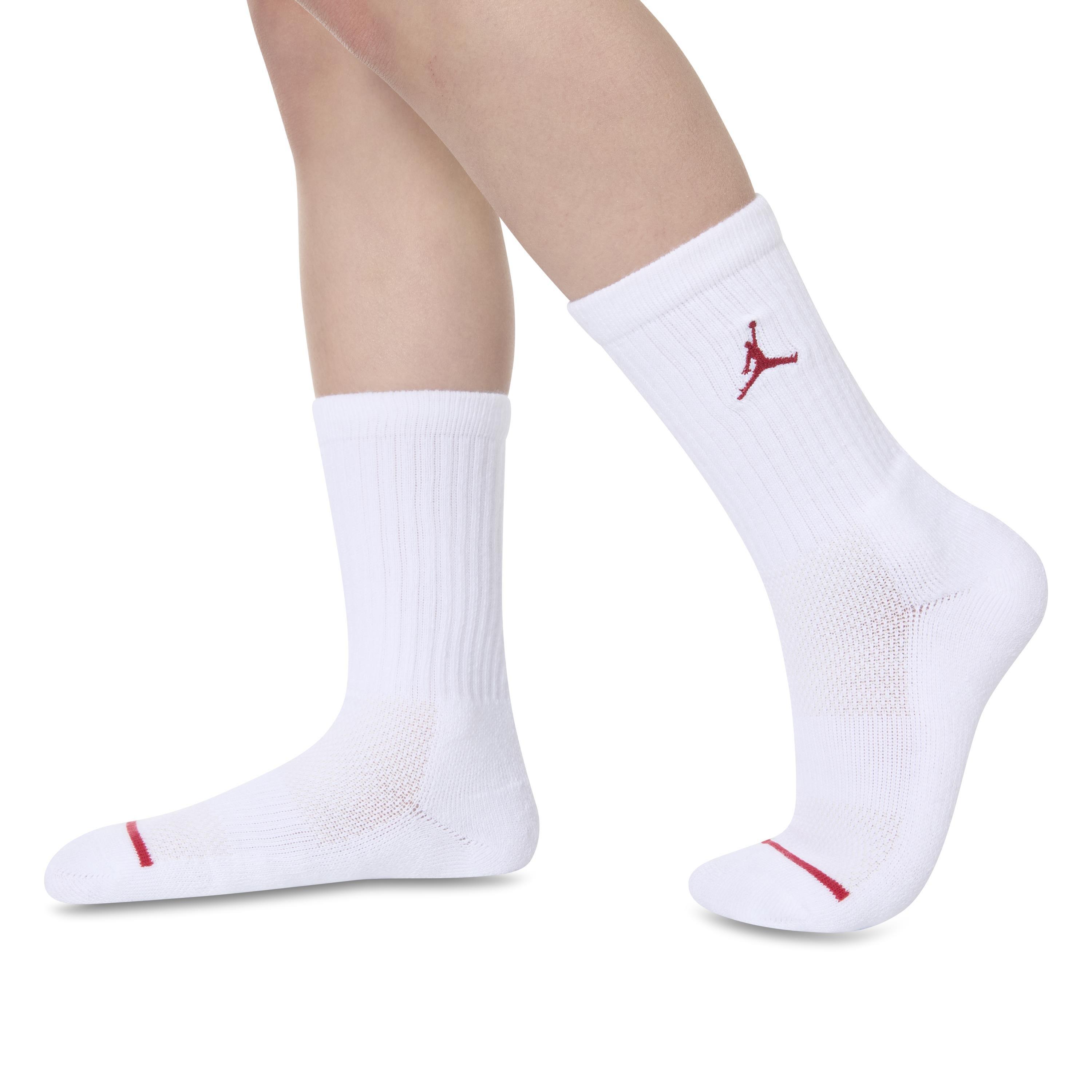 Gym Red - Air Jordan - 3 Pack Crew Socks Children's - 5