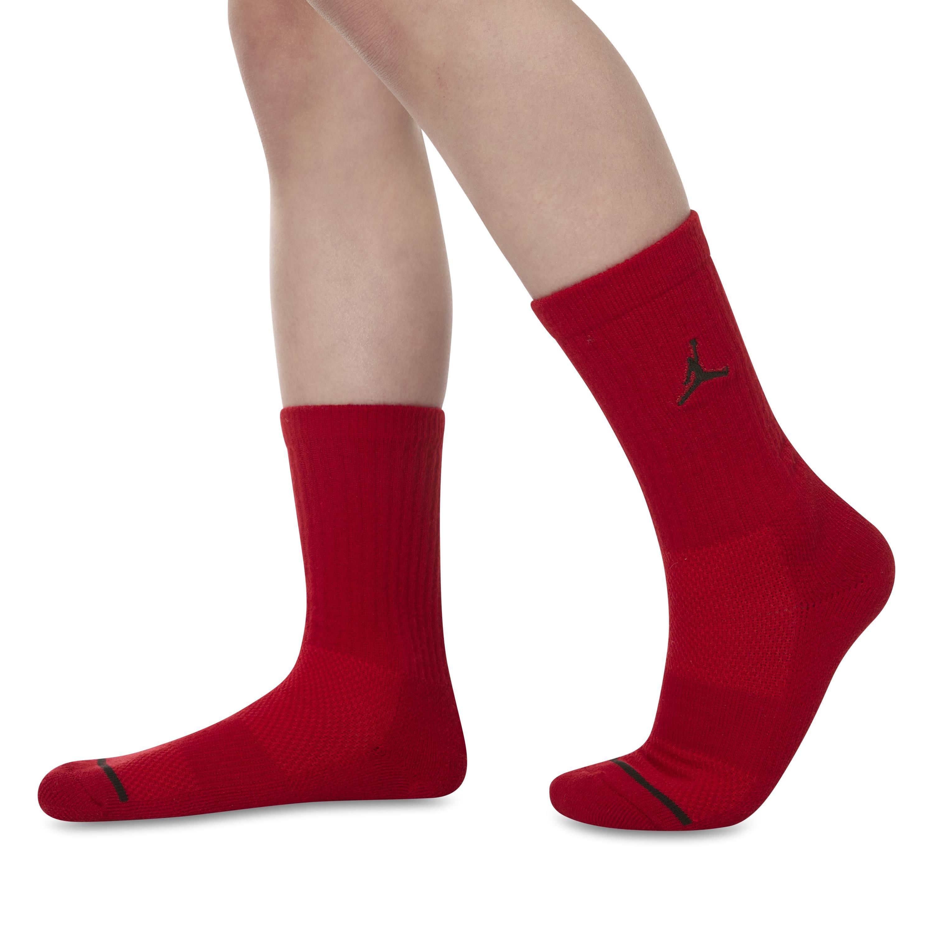 Gym Red - Air Jordan - 3 Pack Crew Socks Children's - 6