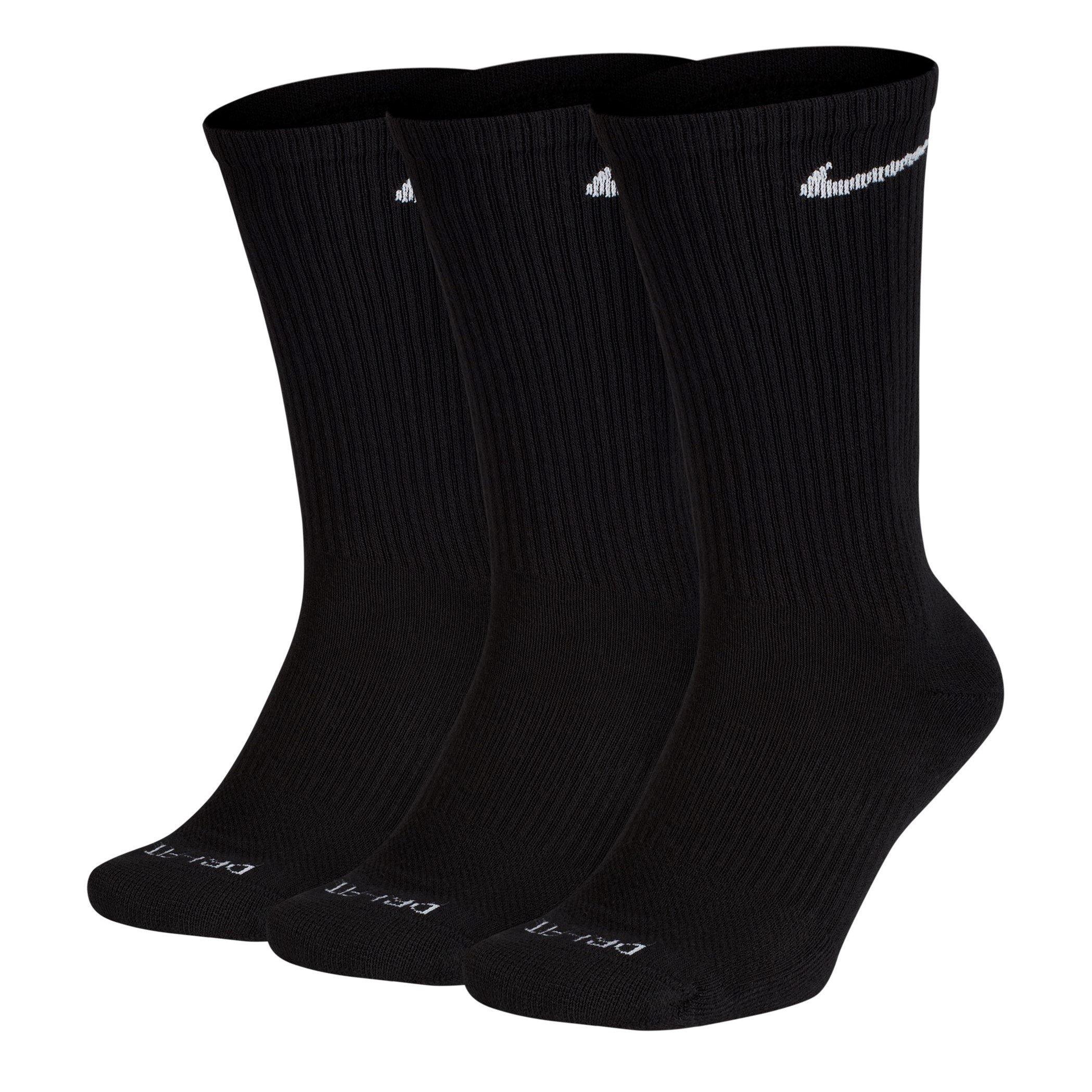 Nero - Nike - 3 Pack Crew Socks Mens - 3
