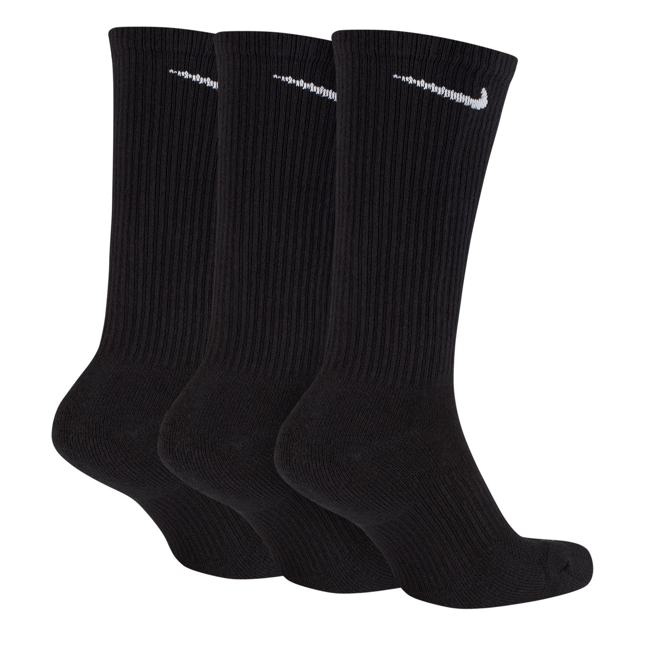 Nero - Nike - 3 Pack Crew Socks Mens - 4