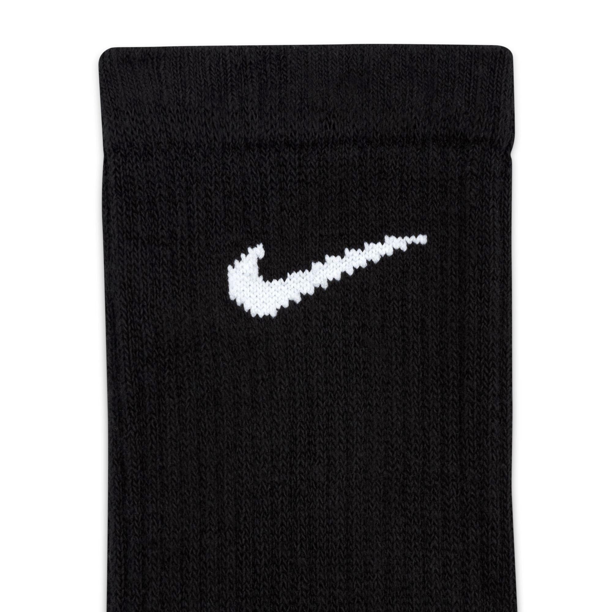 Nero - Nike - 3 Pack Crew Socks Mens - 6