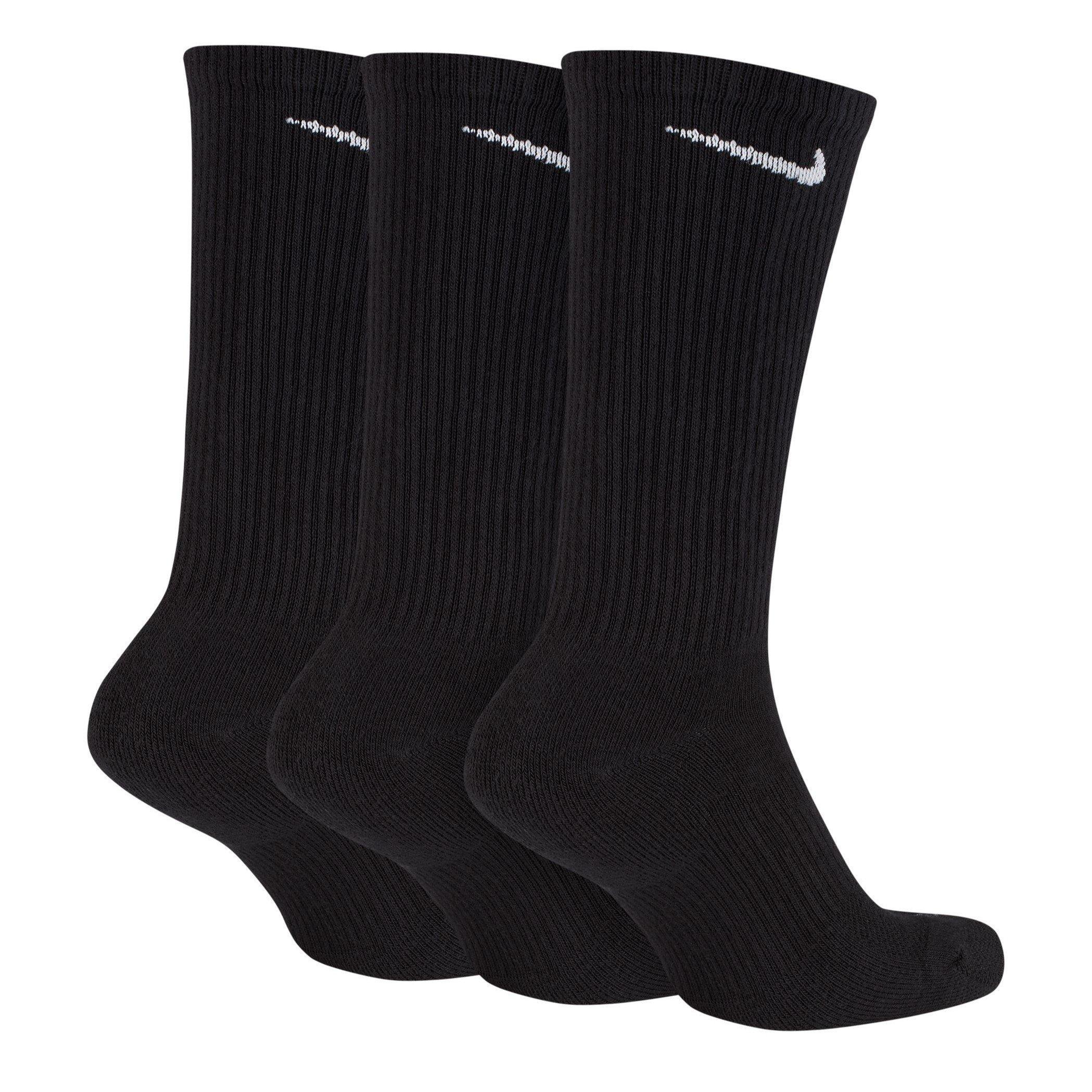 Black/White - Nike - 3 Pack Crew Socks Mens - 4