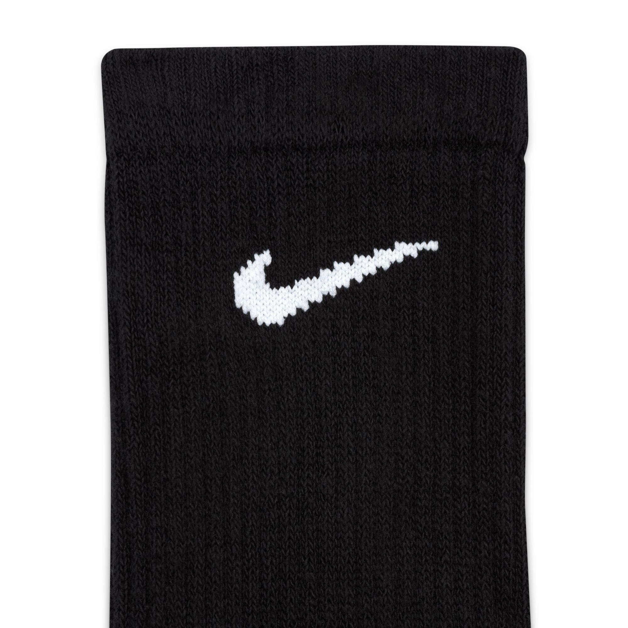 Black/White - Nike - 3 Pack Crew Socks Mens - 5