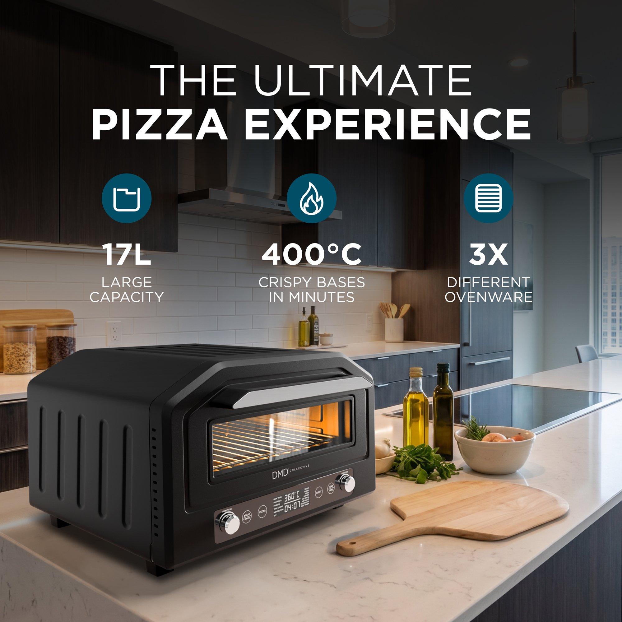 Black - DMD Collective - Electric Pizza Oven & Air Fryer Combo - 5