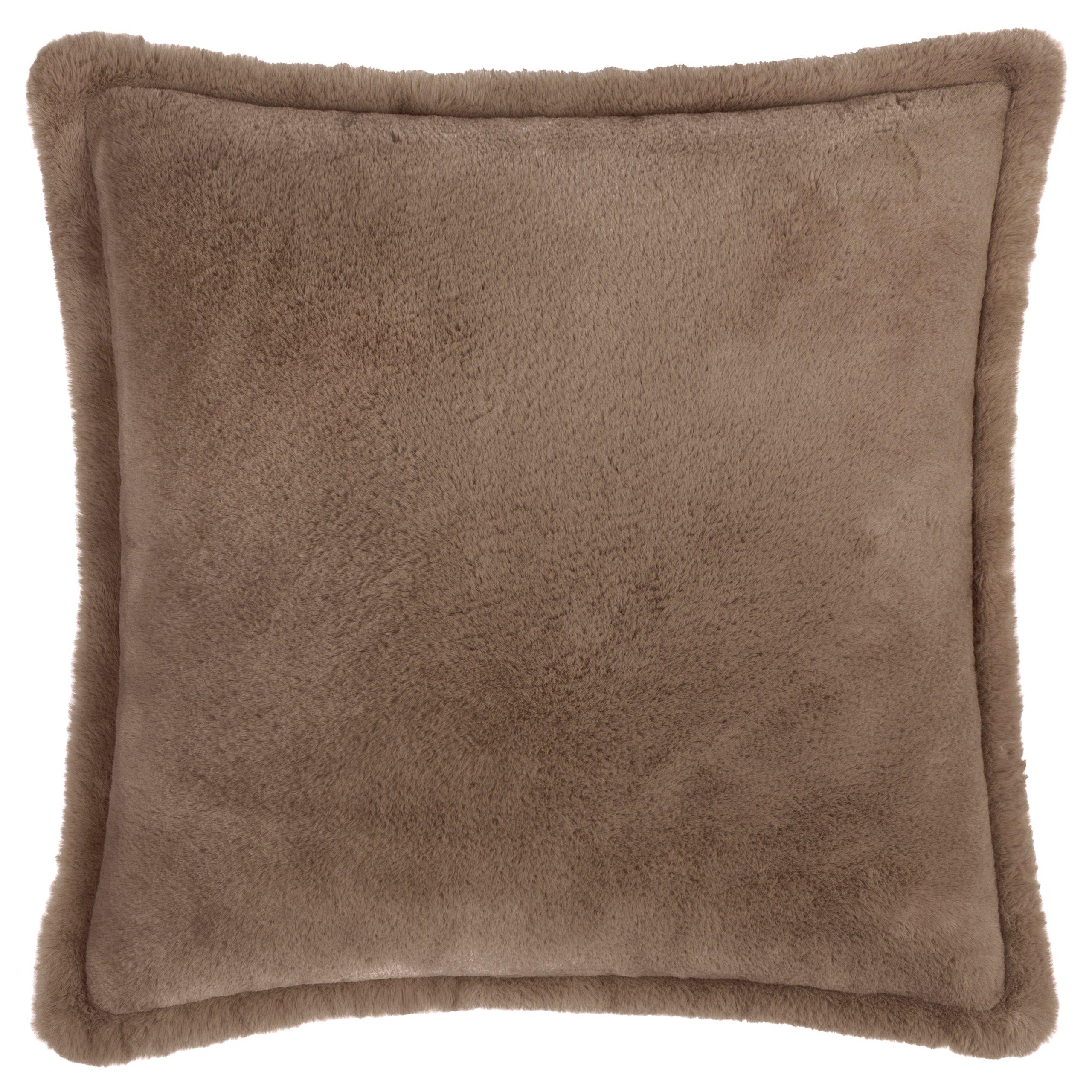 Mocha - Furn - Kallu Faux Fur Feather Filled Cushion - 1