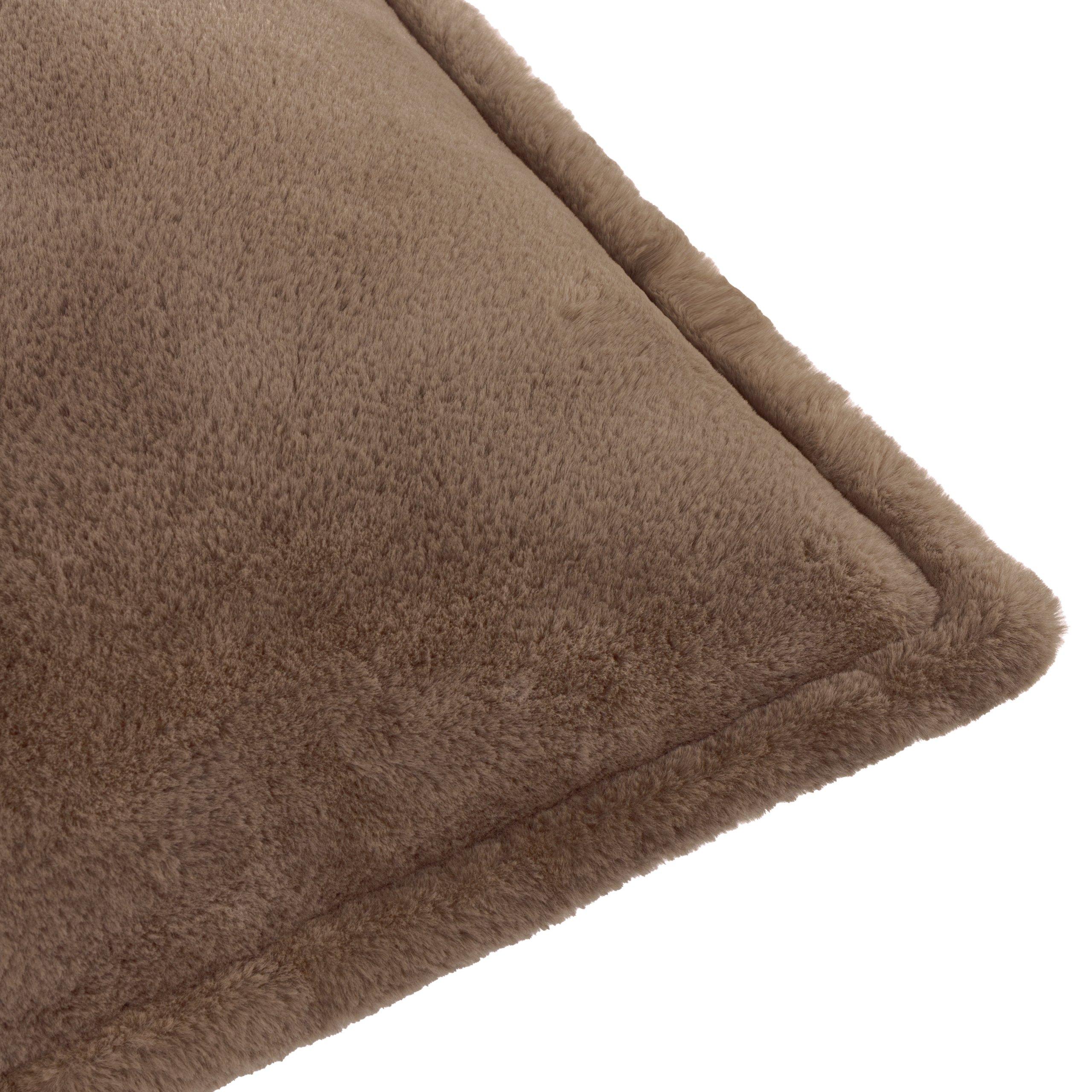 Mocha - Furn - Kallu Faux Fur Feather Filled Cushion - 5