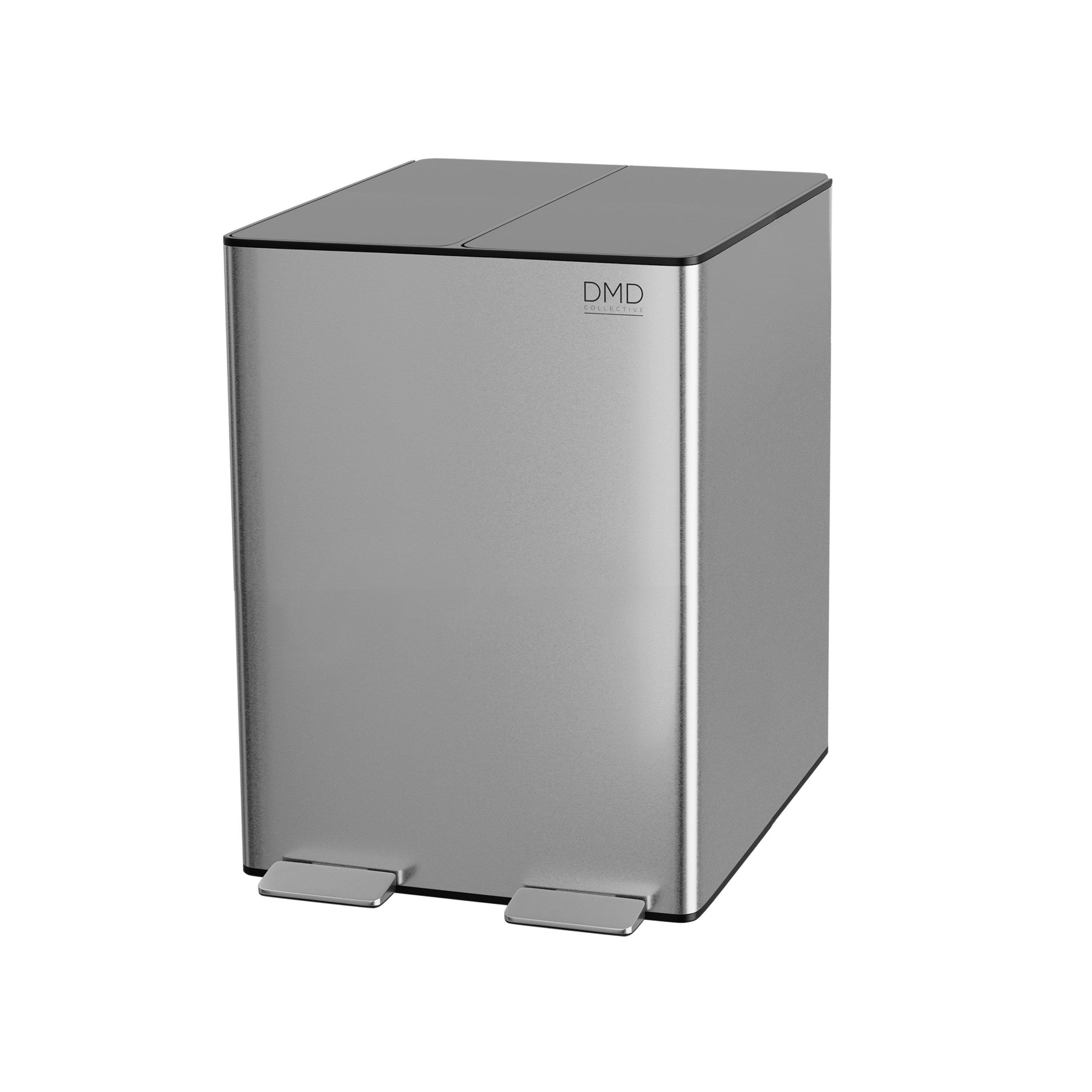 Dmd Collective  2X15l Dual Bin Stainless Steel - 15L+15L