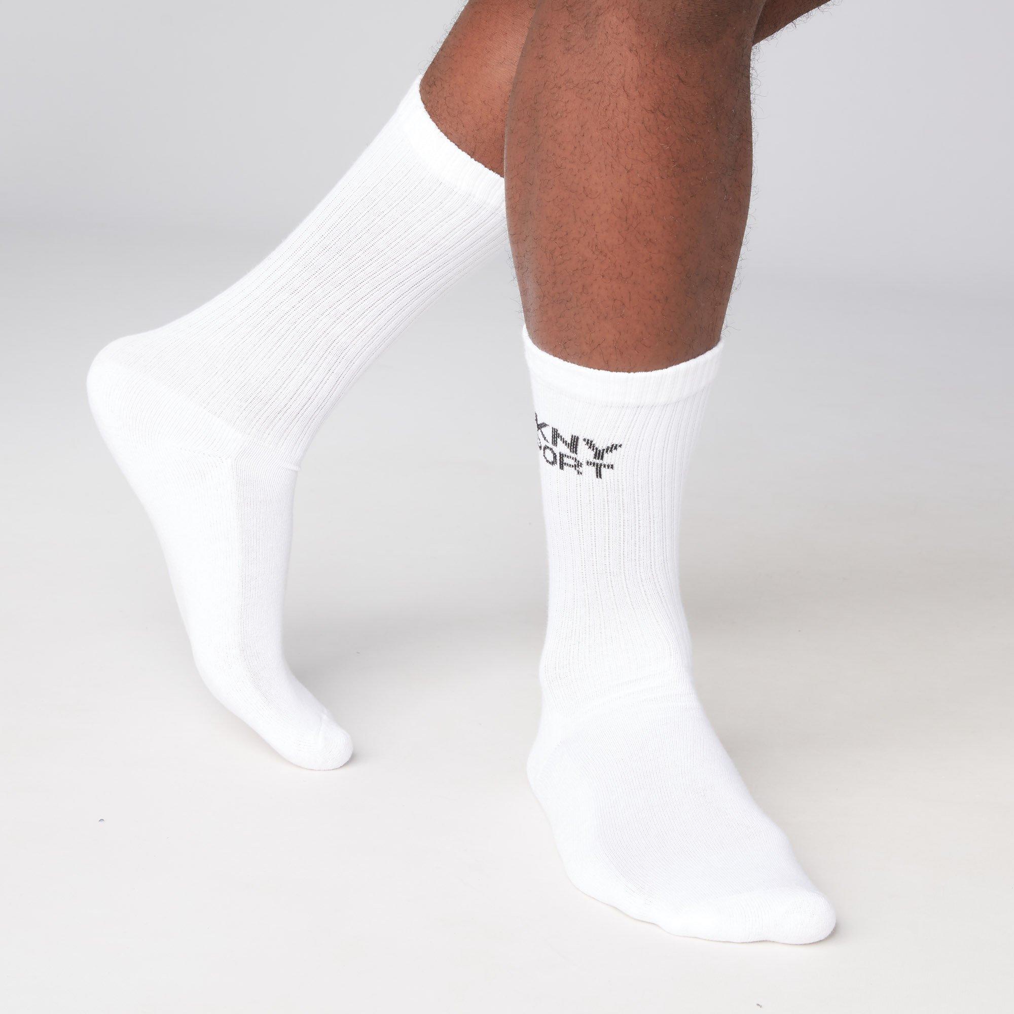 White - DKNY - DKNY Mens 10 pack Sports Socks Radde - 7