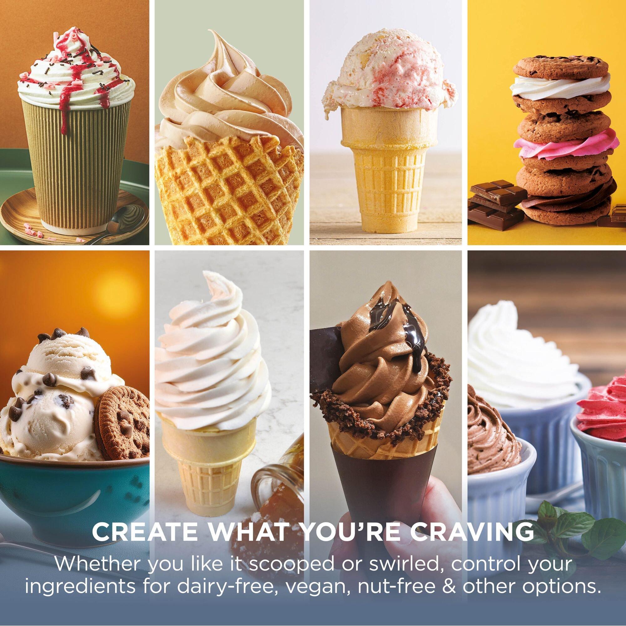 Navy - Ninja - CREAMi Scoop & Swirl 13-in-1 Ice Cream Maker - 11