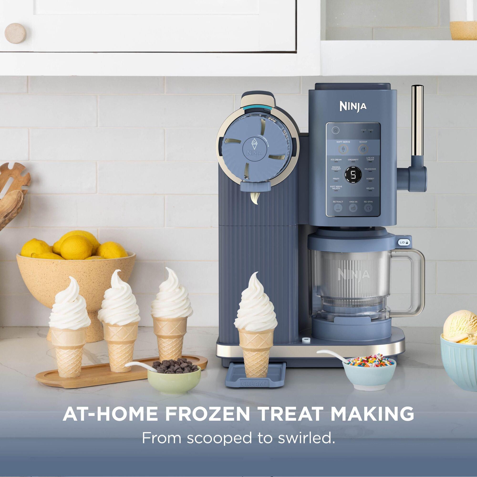 Navy - Ninja - CREAMi Scoop & Swirl 13-in-1 Ice Cream Maker - 14