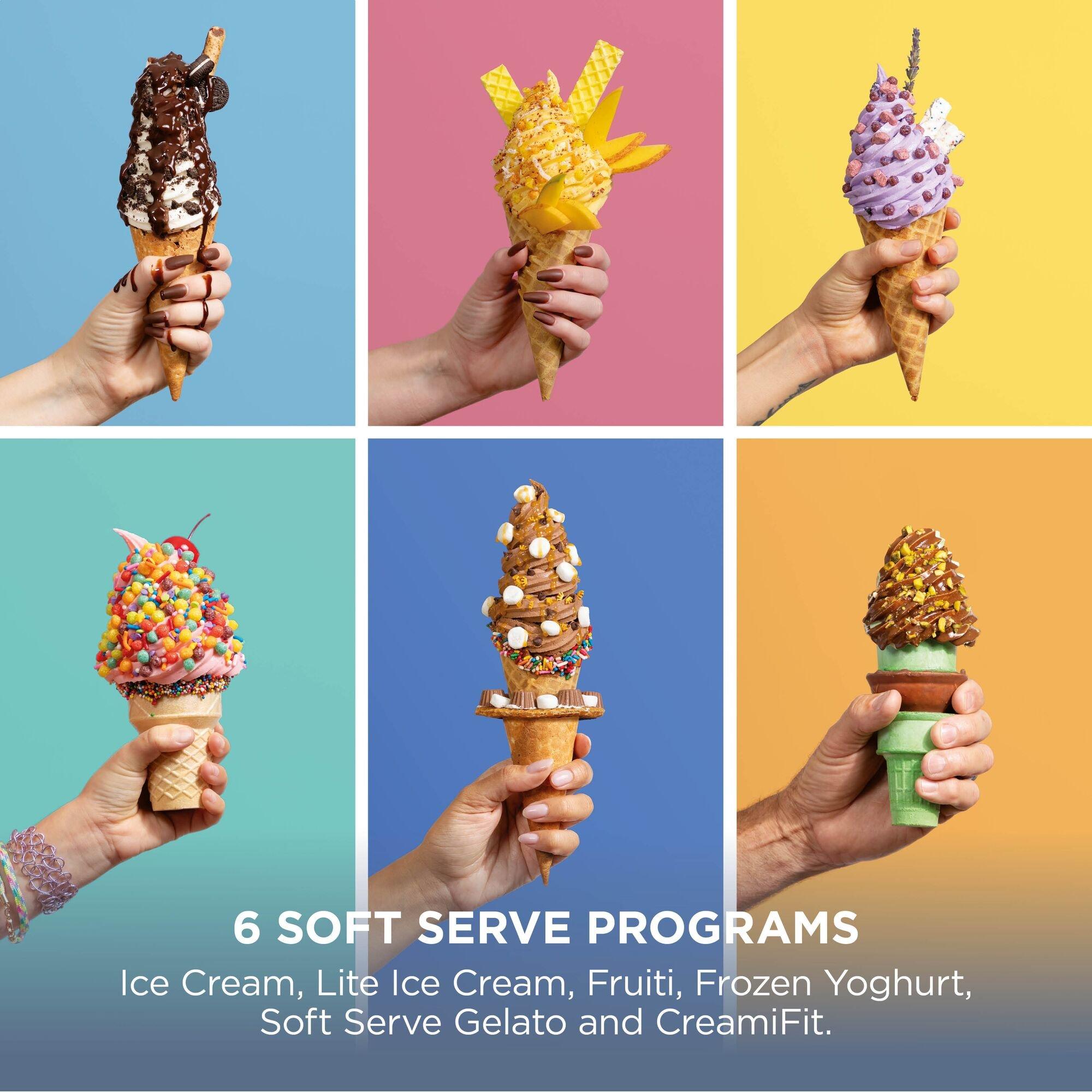 Navy - Ninja - CREAMi Scoop & Swirl 13-in-1 Ice Cream Maker - 6
