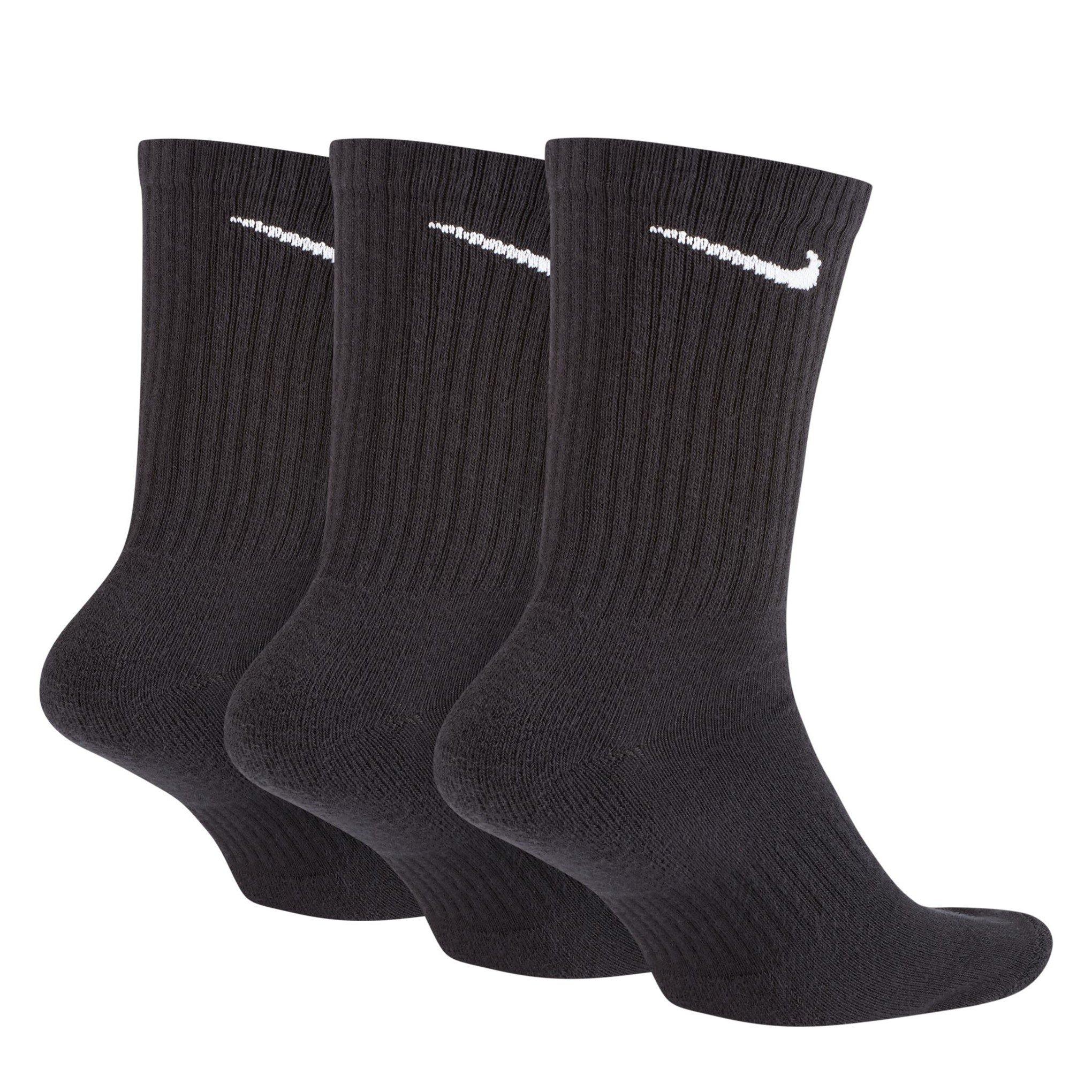 Black/White - Nike - Everyday Cushioned Training Crew Socks 3 Pack - 2