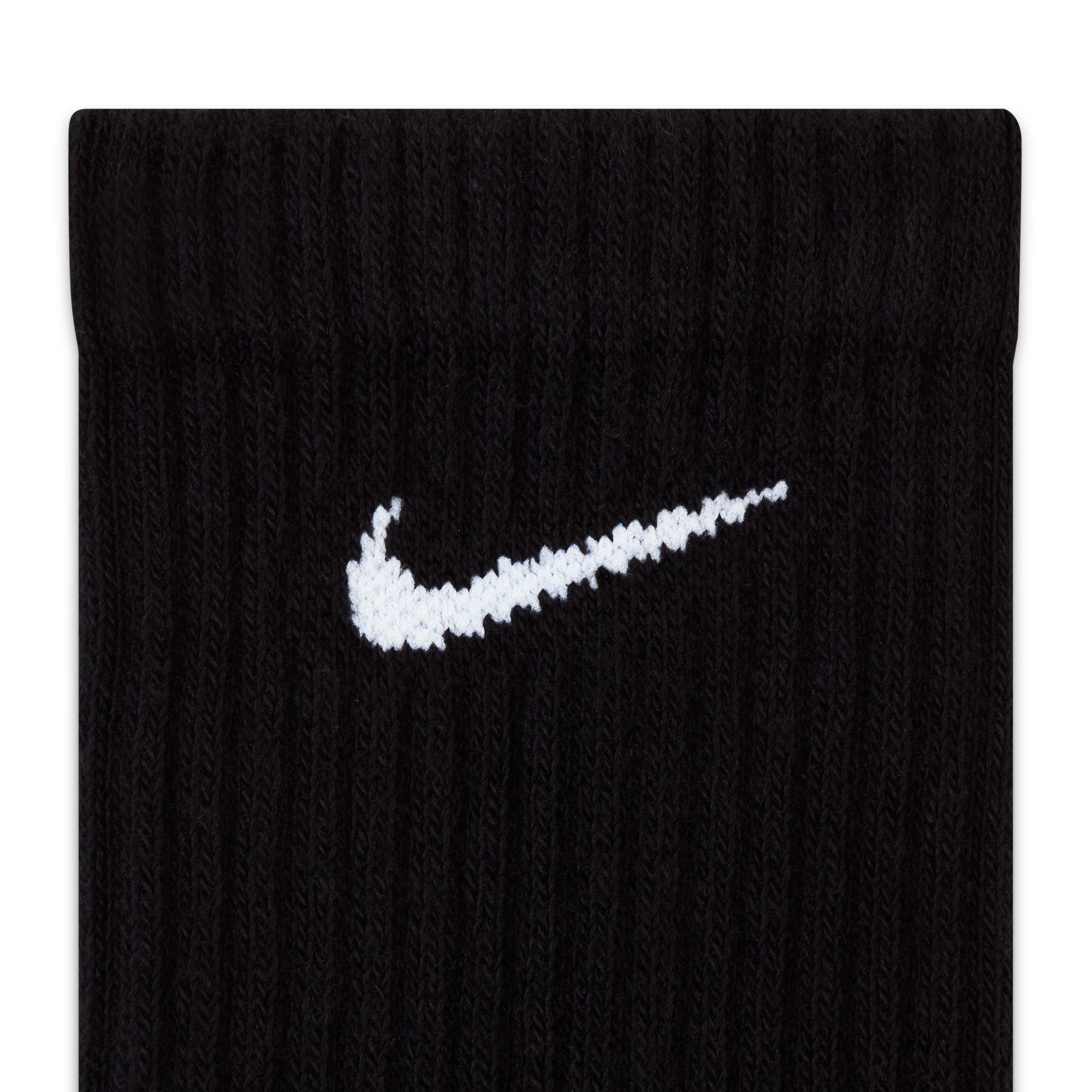 Black/White - Nike - Everyday Cushioned Training Crew Socks 3 Pack - 3