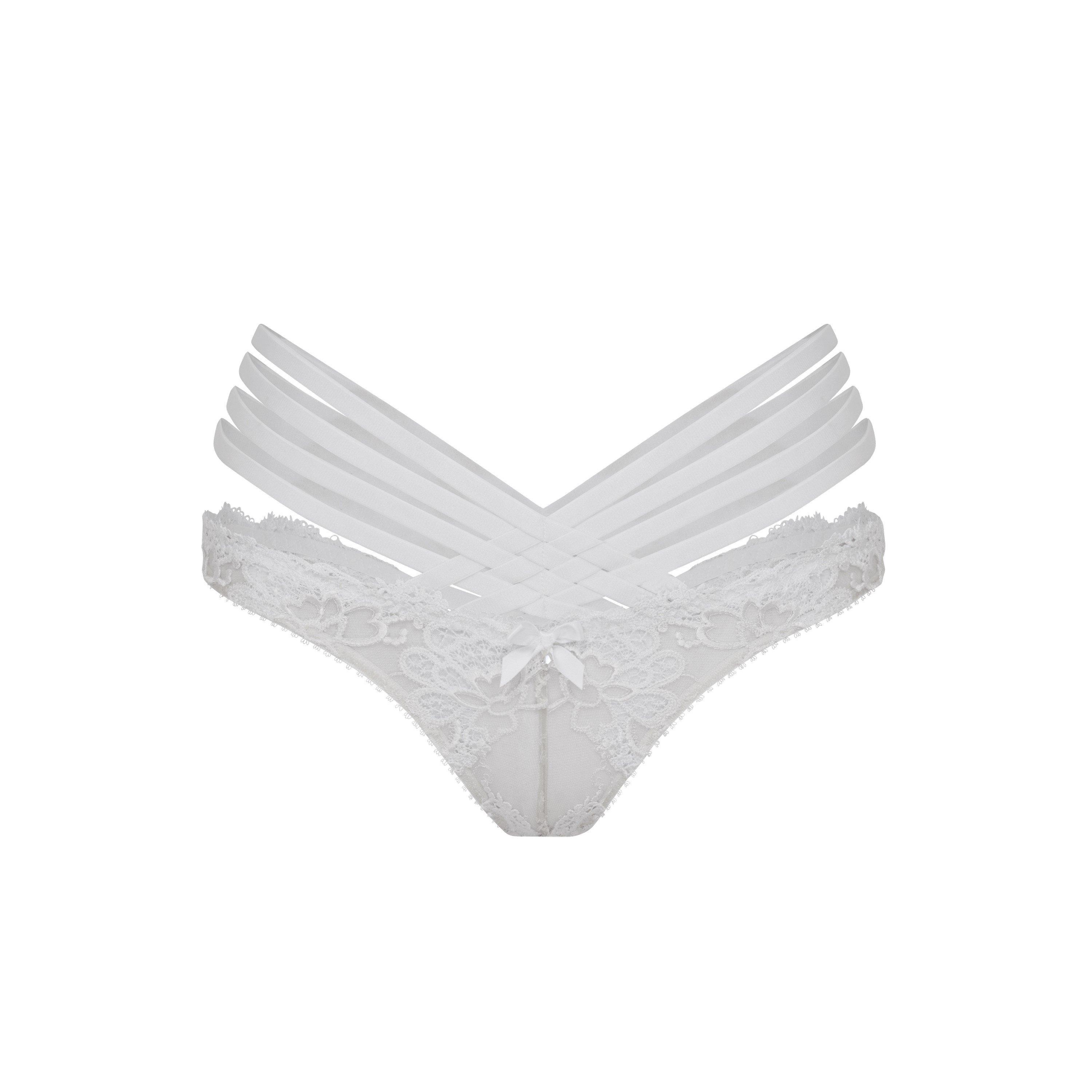 Agent Provocateur DIONI Full Brief - White/White - Size 5