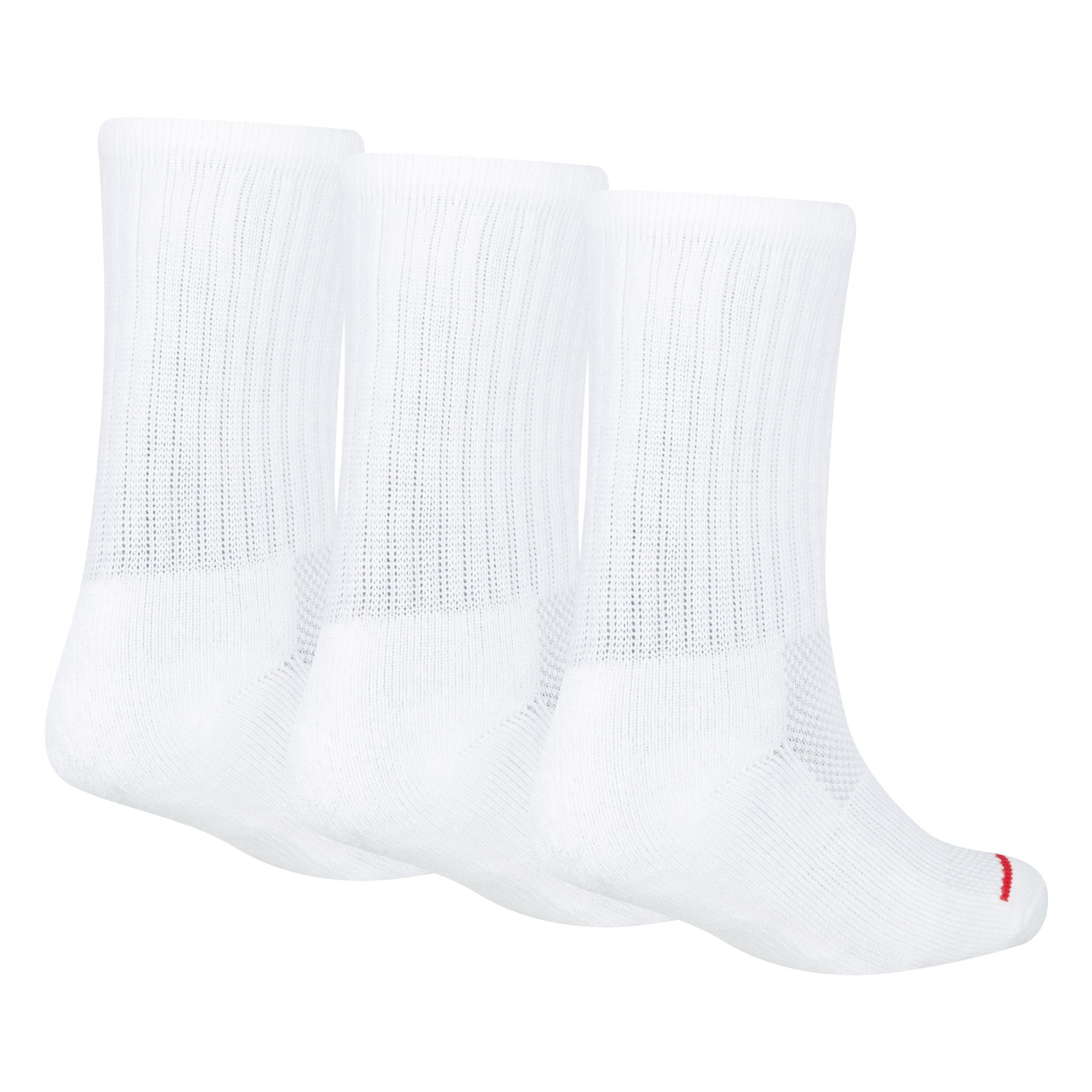 White - Air Jordan - 3 Pack Crew Socks Juniors - 2