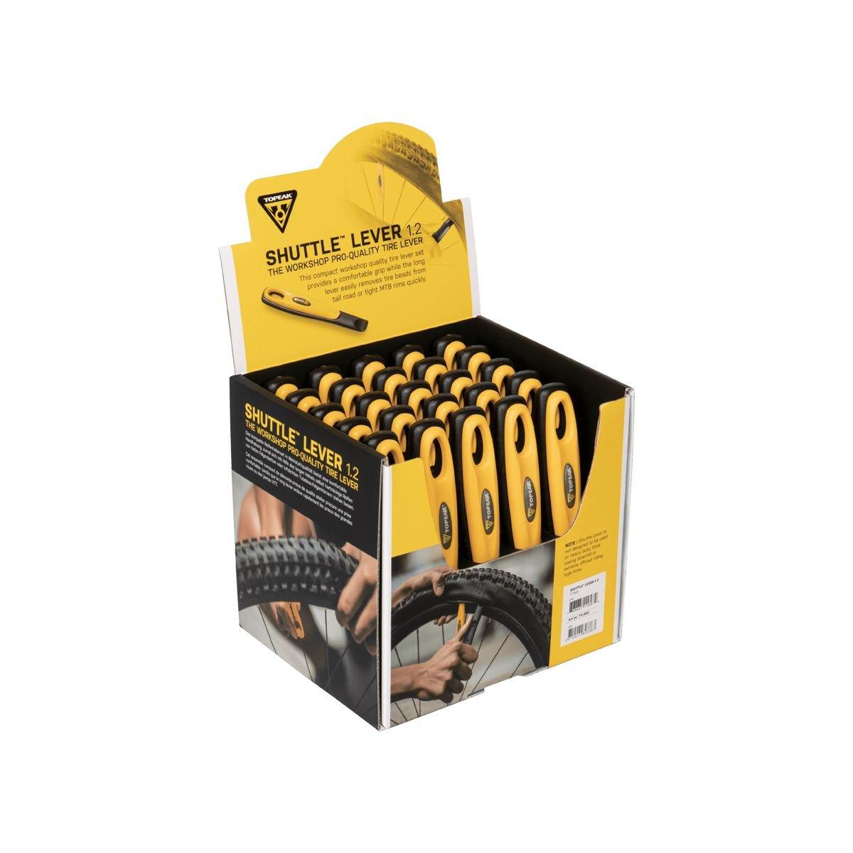 Black/Yellow - Topeak - Shuttle Levers 1.2 - 25pc Display