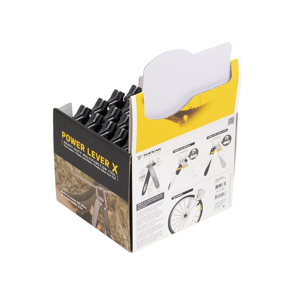 Black - Topeak - Power Lever X Display Box 25pcs - 3