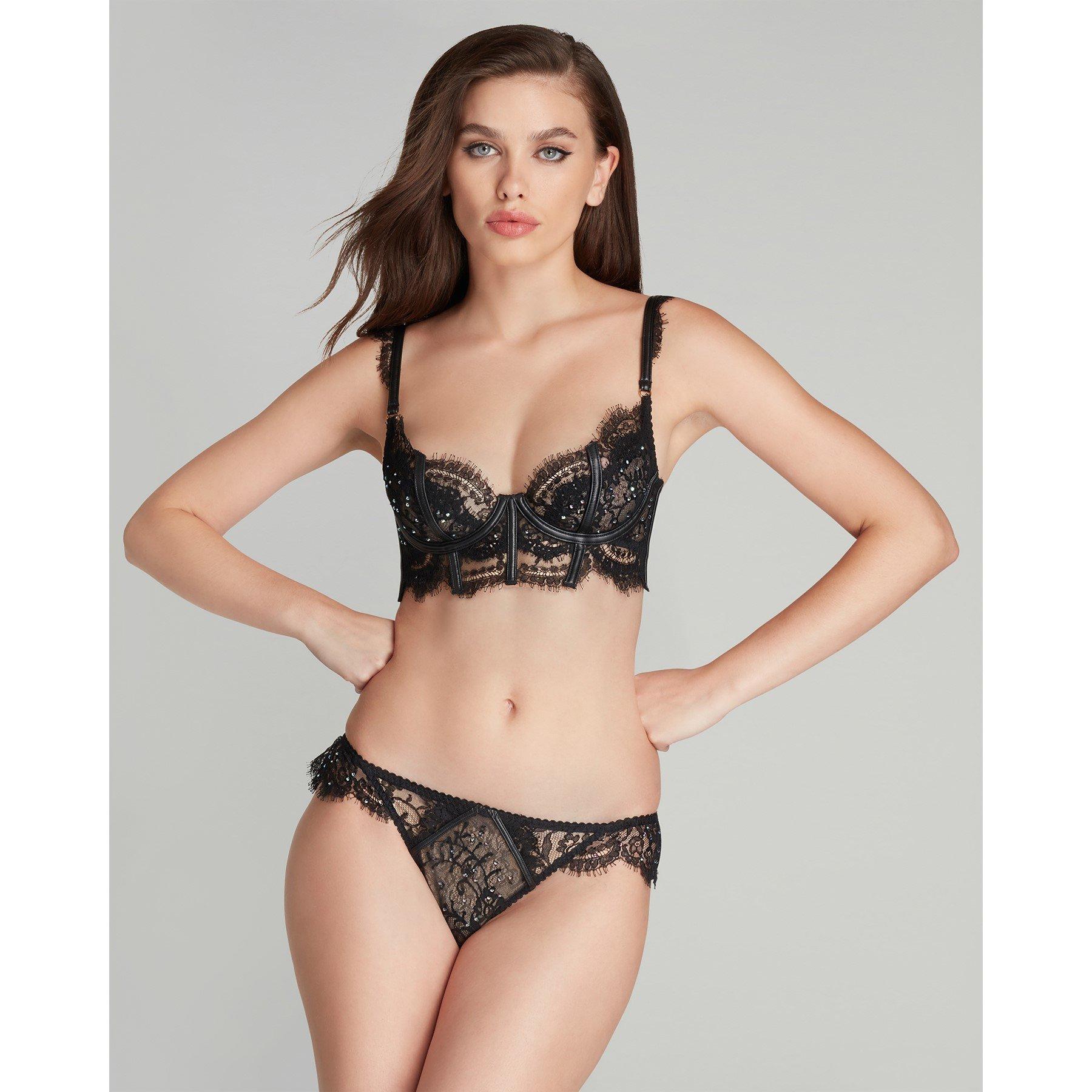 Black - Agent Provocateur - ROXANNIE Open Back Brief - 1