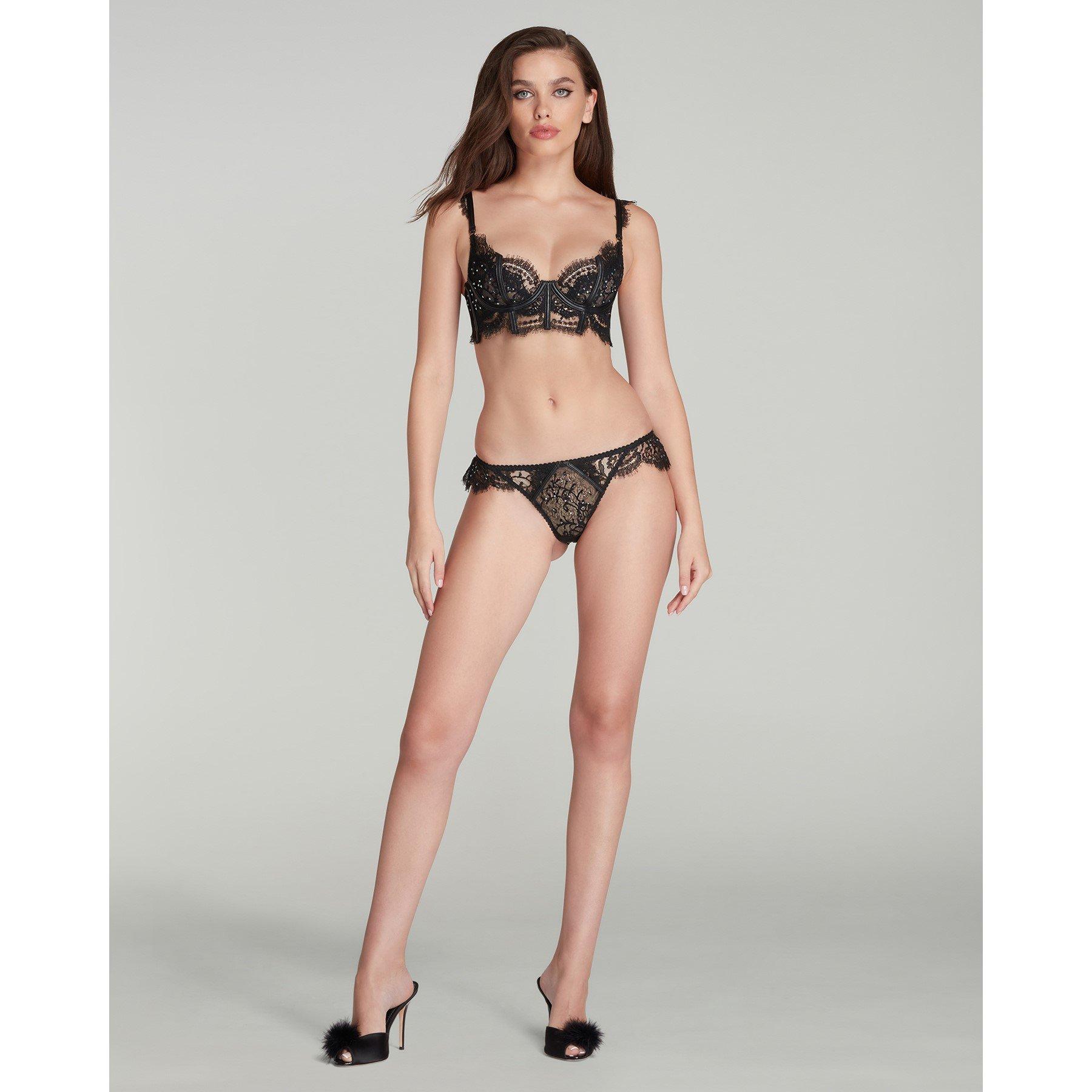 Black - Agent Provocateur - ROXANNIE Open Back Brief - 2