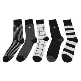 Jack Wills Bickleigh Multipack Socks 5 Pack