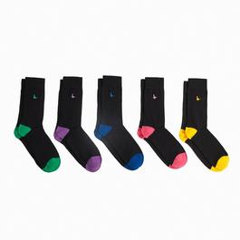 Jack Wills Bickleigh Multipack Socks 5 Pack