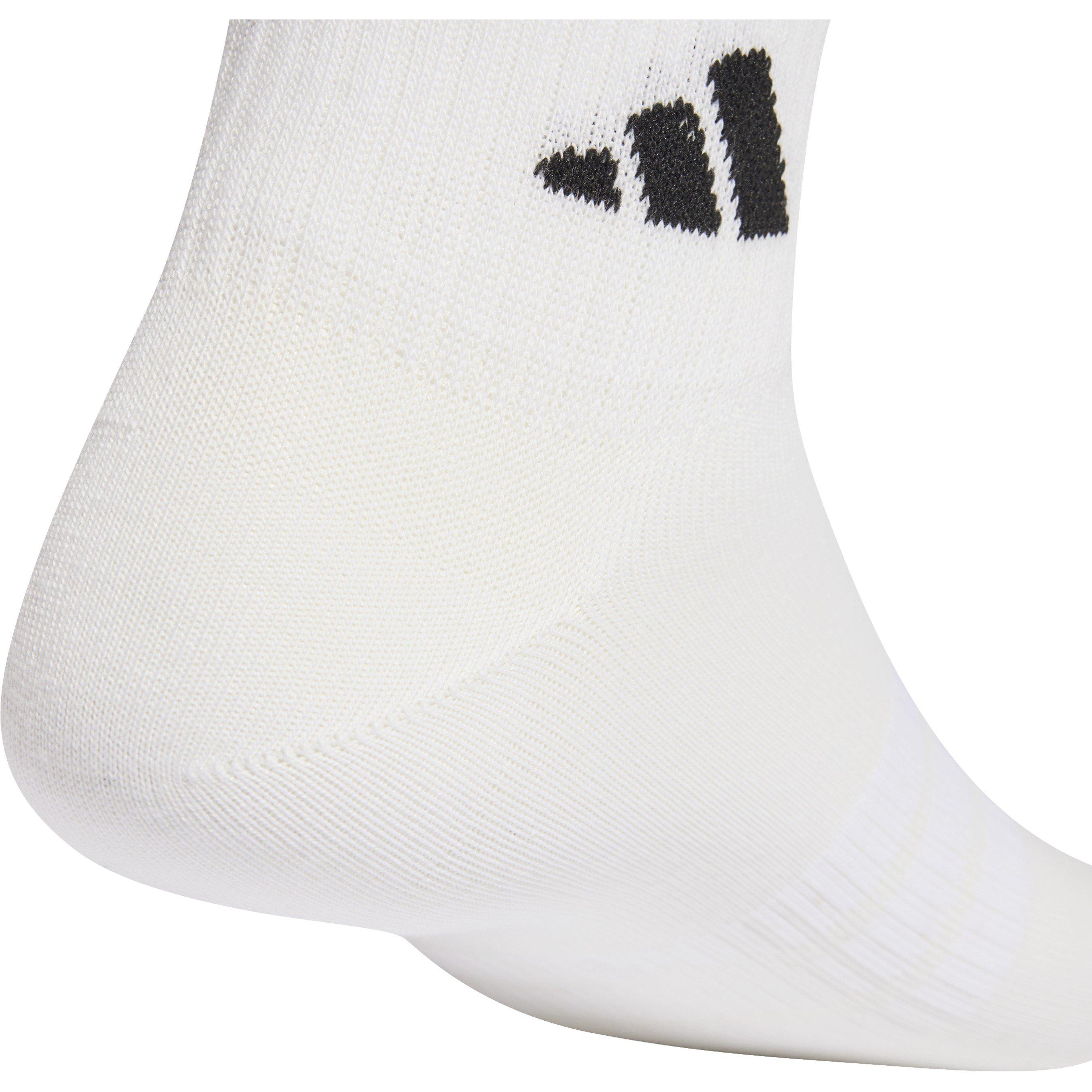 Wit/Zwart - adidas - Thin and Light 3pk Ankle Socks Juniors - 4