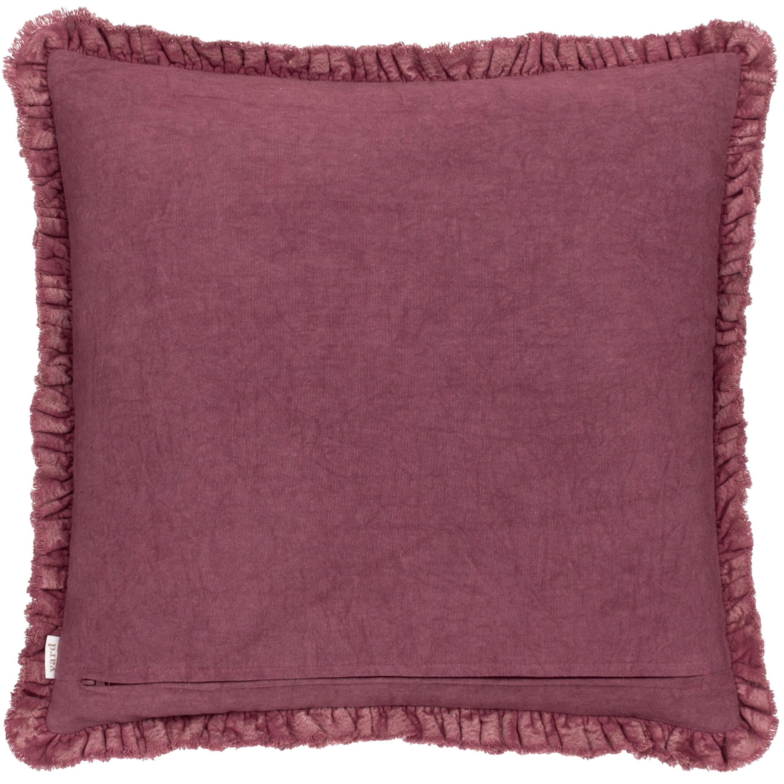 Burnt Red - Yard - Bertie Cotton Velvet Feather Filled Cushion - 4