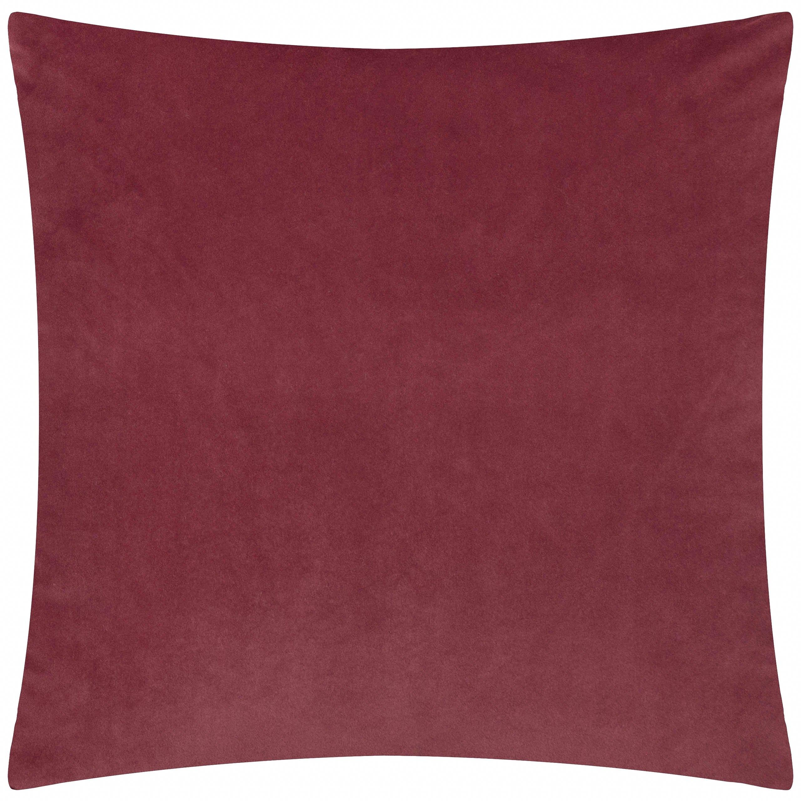 Burgundy - Paoletti - Evoke Cut Velvet Feather Filled Cushion - 4