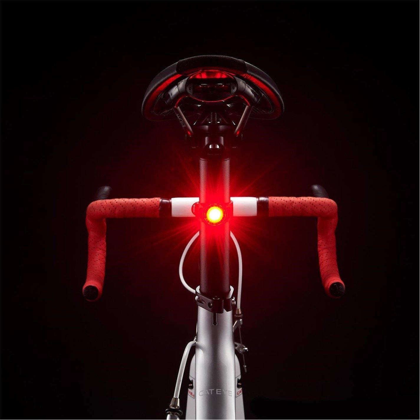 Polished Black - Cateye - ORB Rechargeable Bike Light Set - 3