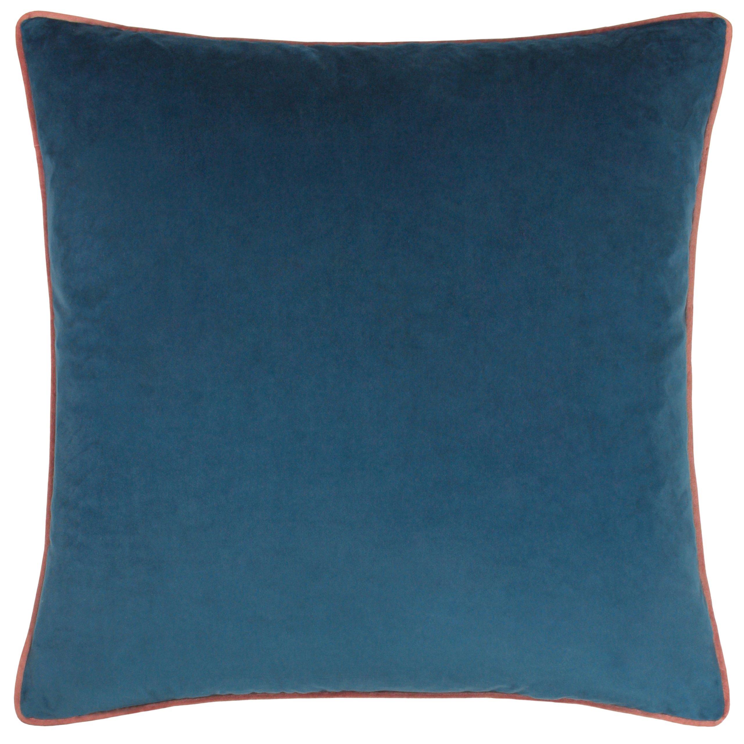 Petrol/Blush - Furn - Meridian Velvet Feather Filled Cushion - 3