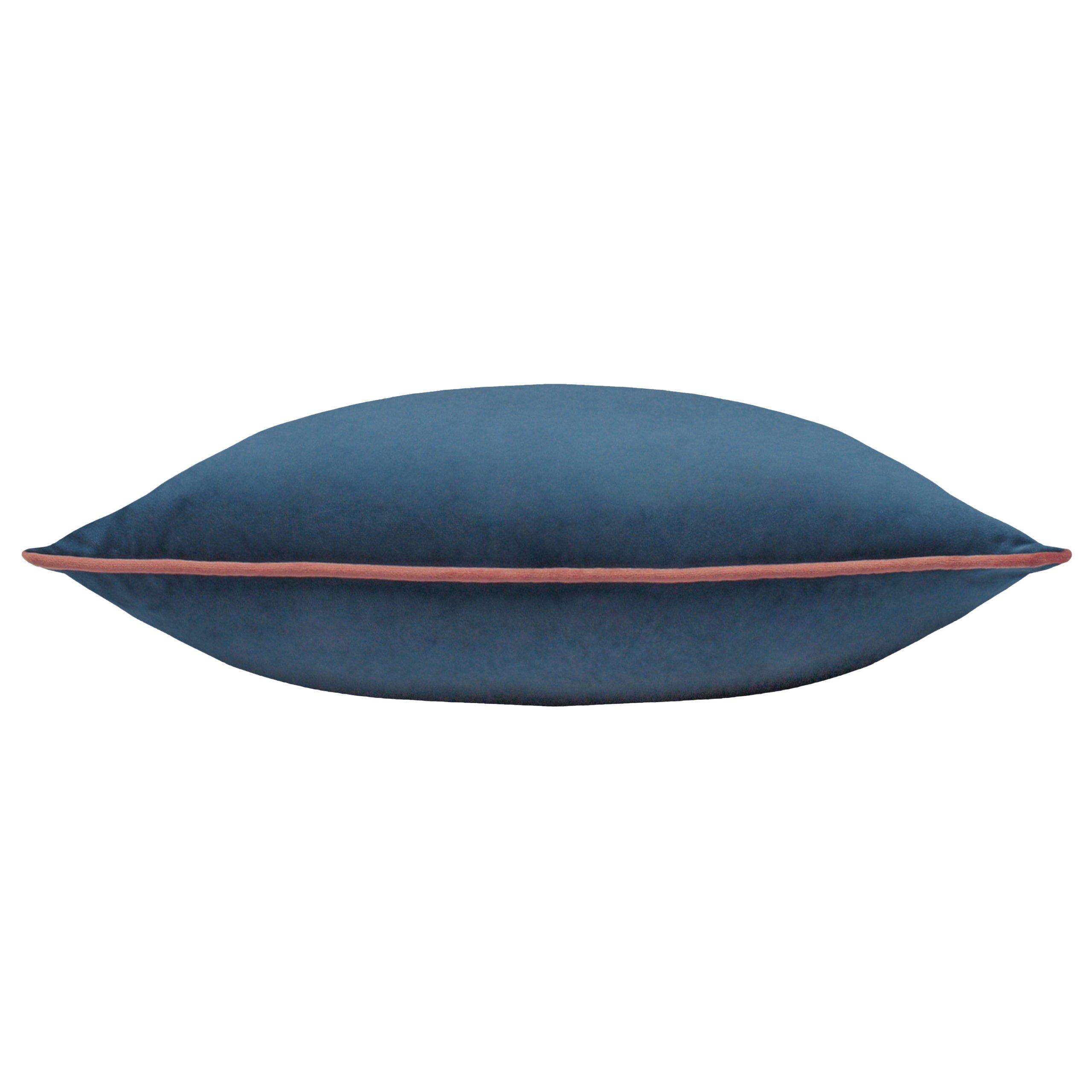 Petrol/Blush - Furn - Meridian Velvet Feather Filled Cushion - 4