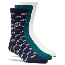 Reebok Classics Fold Over Unisex Adults Crew Socks 3 Pack