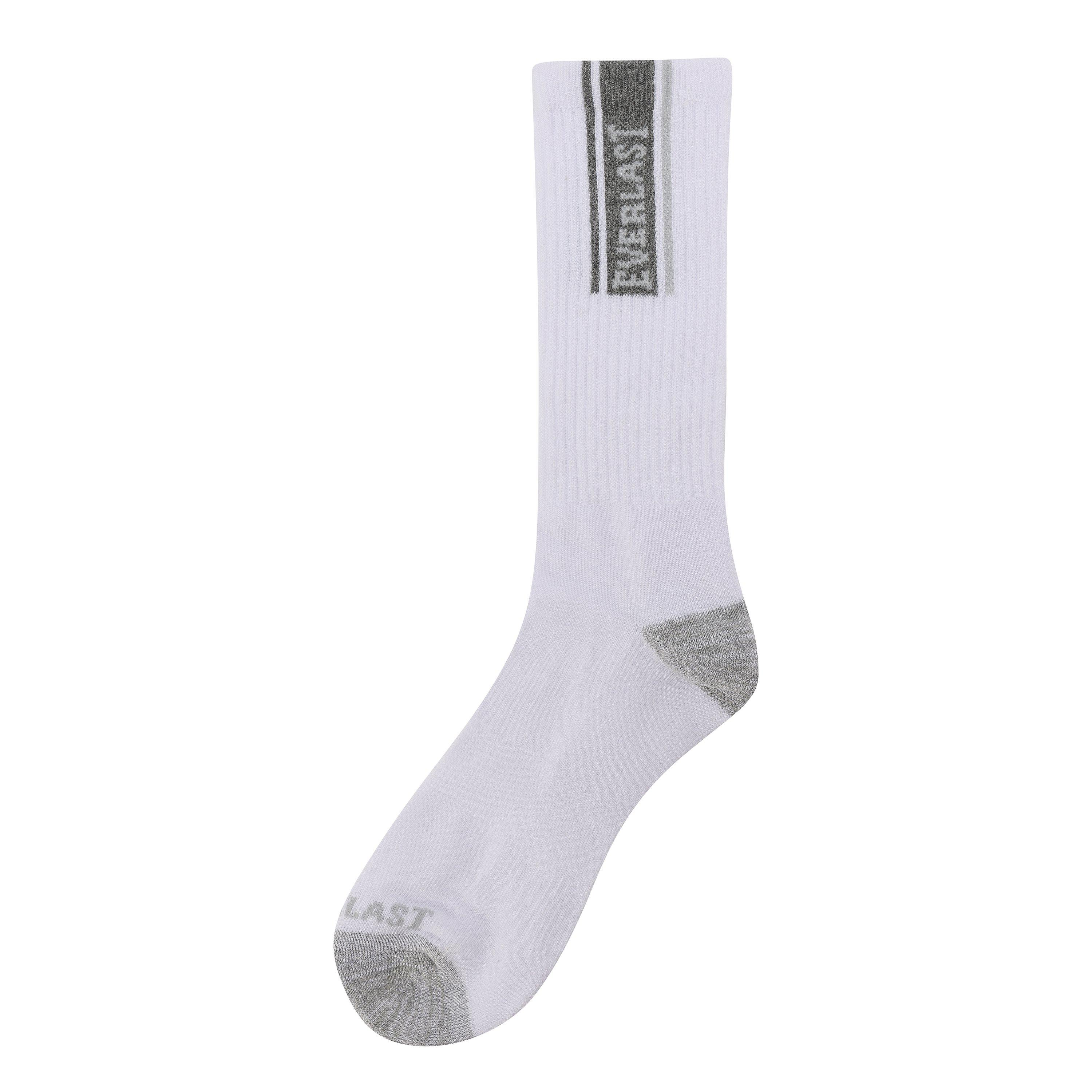 White Hung - Everlast - 6pk Crew Sock Mens - 3