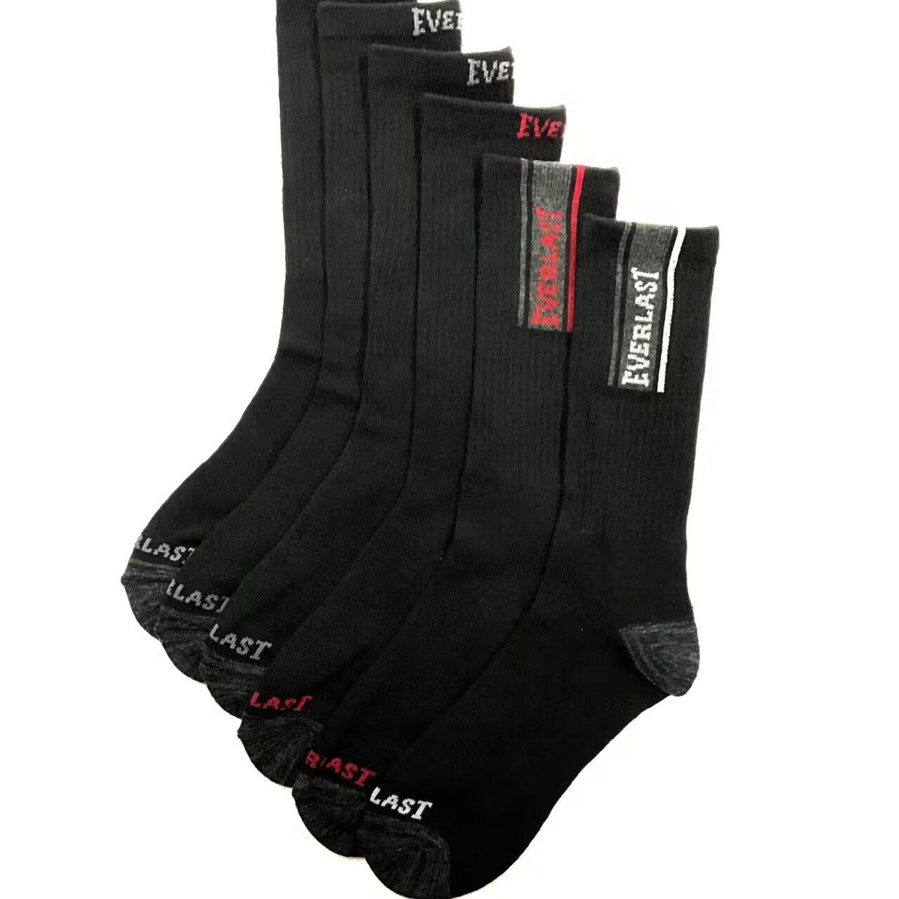 Bolsa negra - Everlast - 6pk Crew Sock Mens - 1