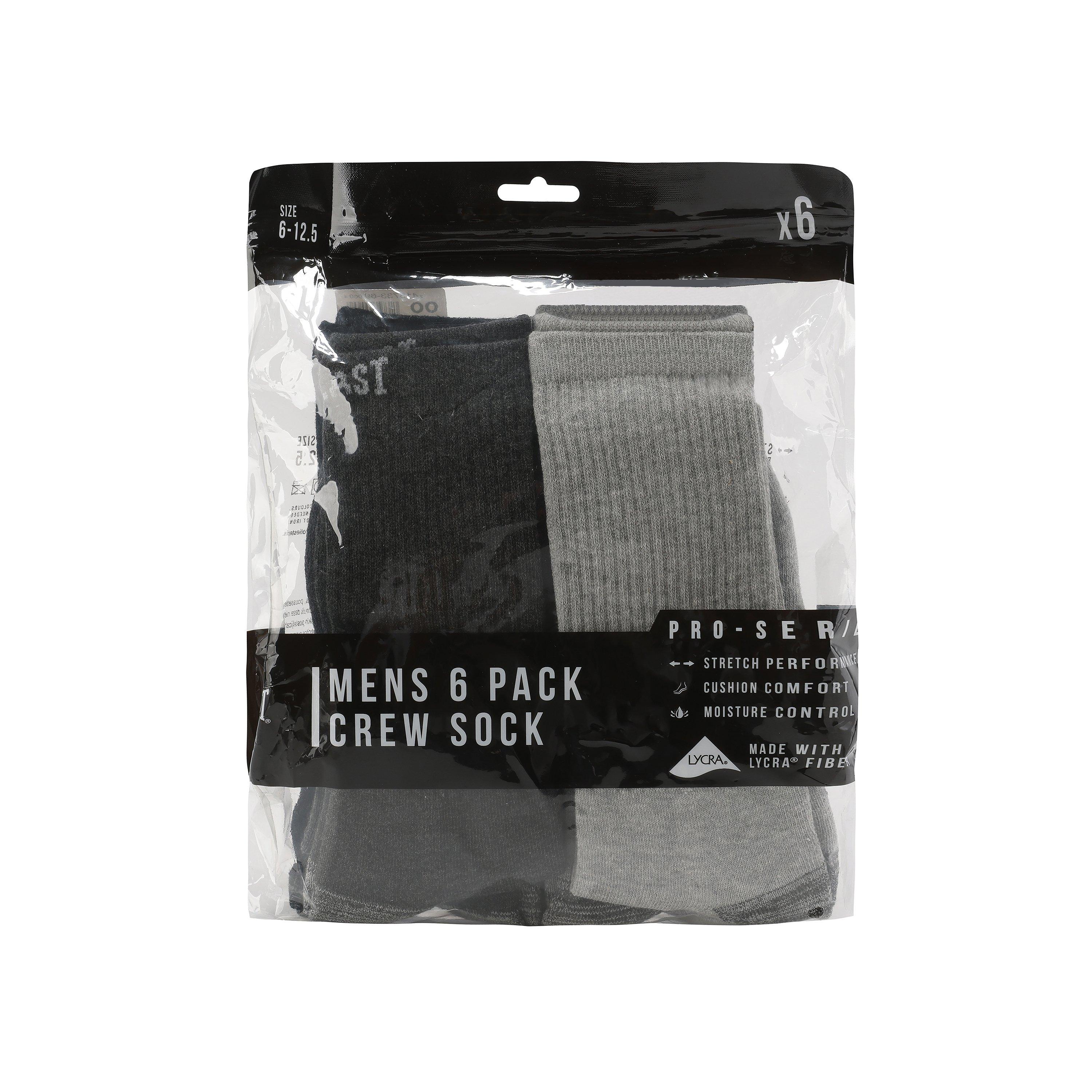 Multi Bag - Everlast - 6pk Crew Sock Mens - 2